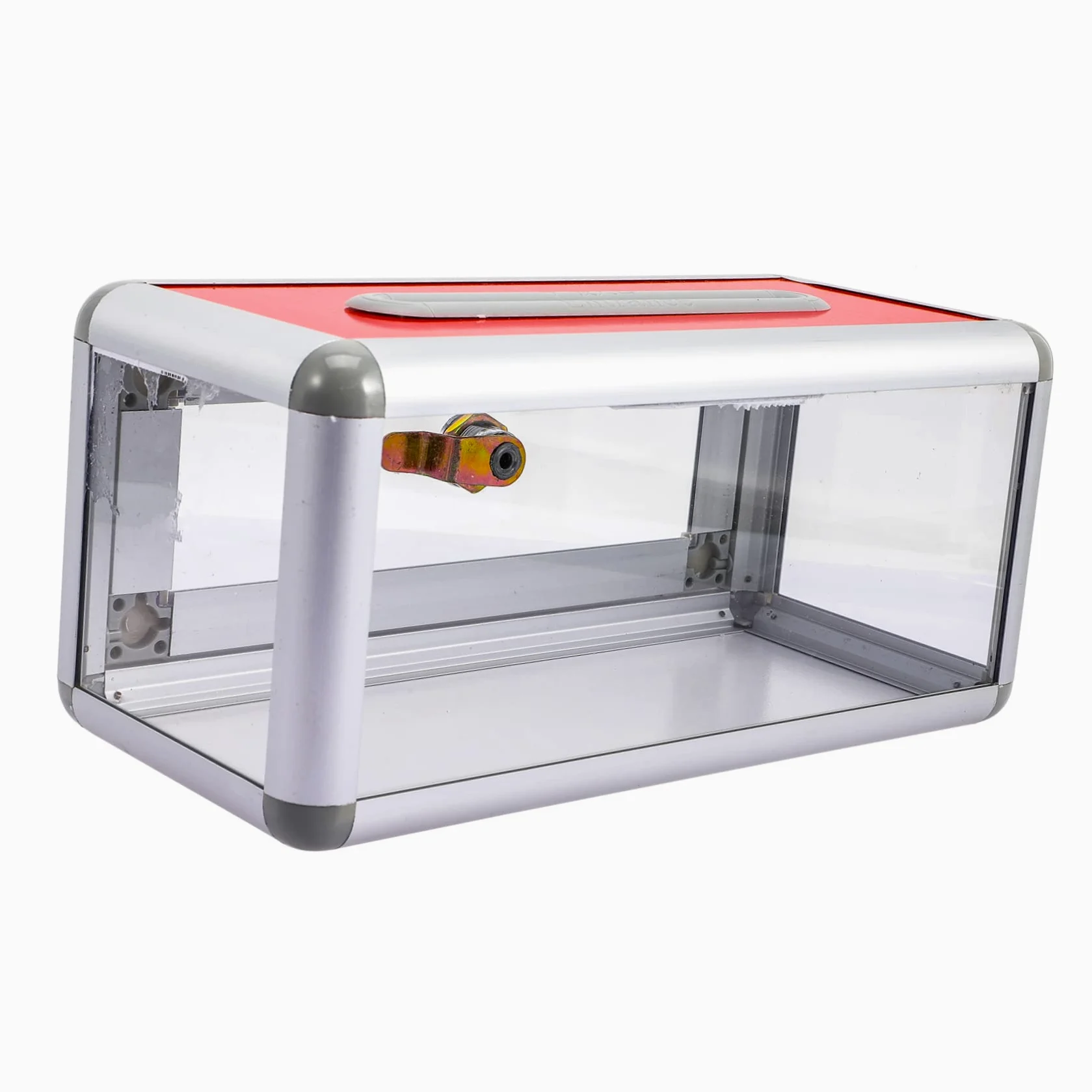 Angoily Porta Biglietti Da Visita Serratura Da Tavolo, Astuccio Multifunzionale Per Schede Elettorali, Scatola Porta Carte Aziendale Per Sale Conferenze e Ufficio, Design Pratico e Materiale Sicuro