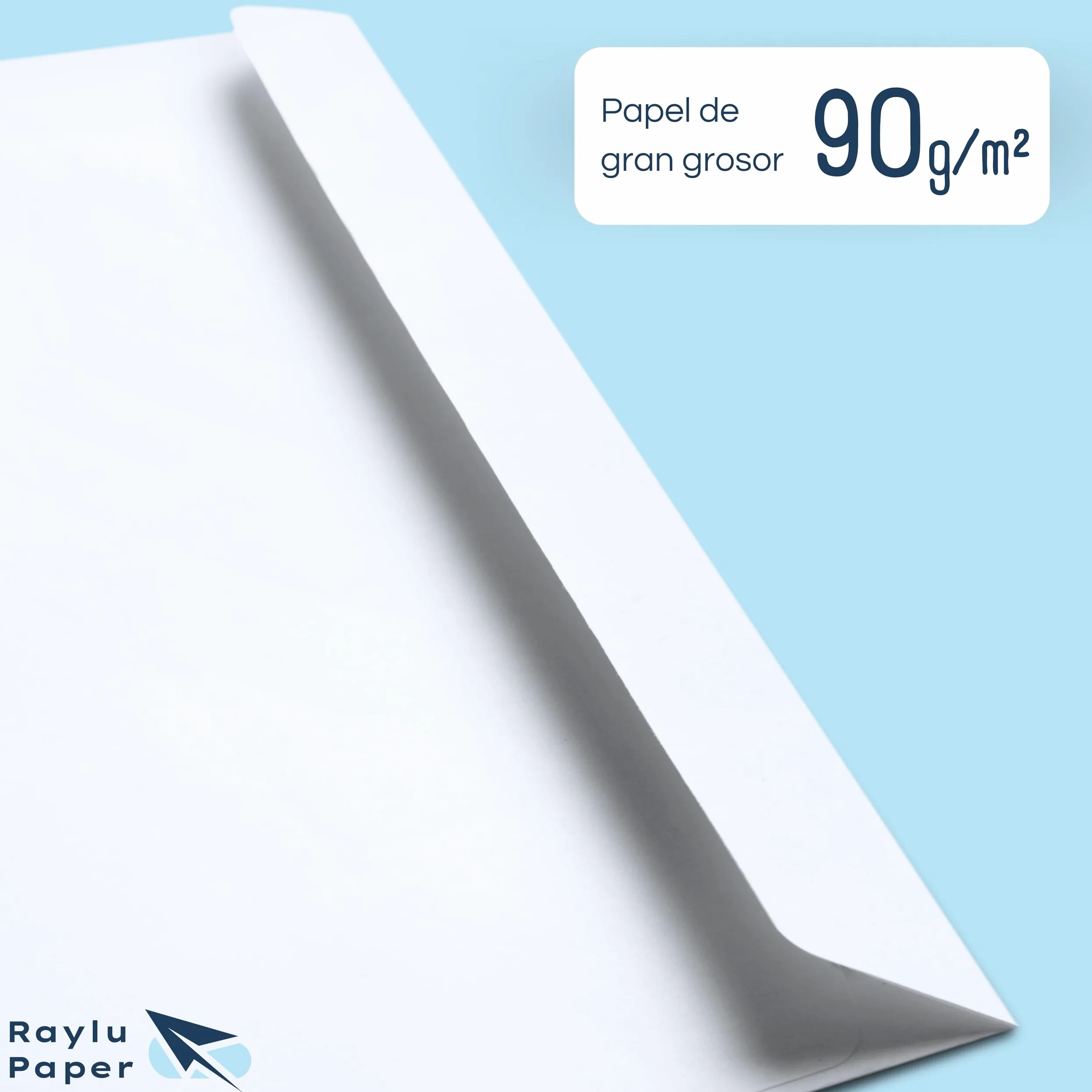 RAYLU PAPER - Confezione di buste bianche in carta con chiusura autoadesiva per l'invio di documenti e lettere, facile da sigillare, 90 g/m² di spessore (C4, 250 unità)