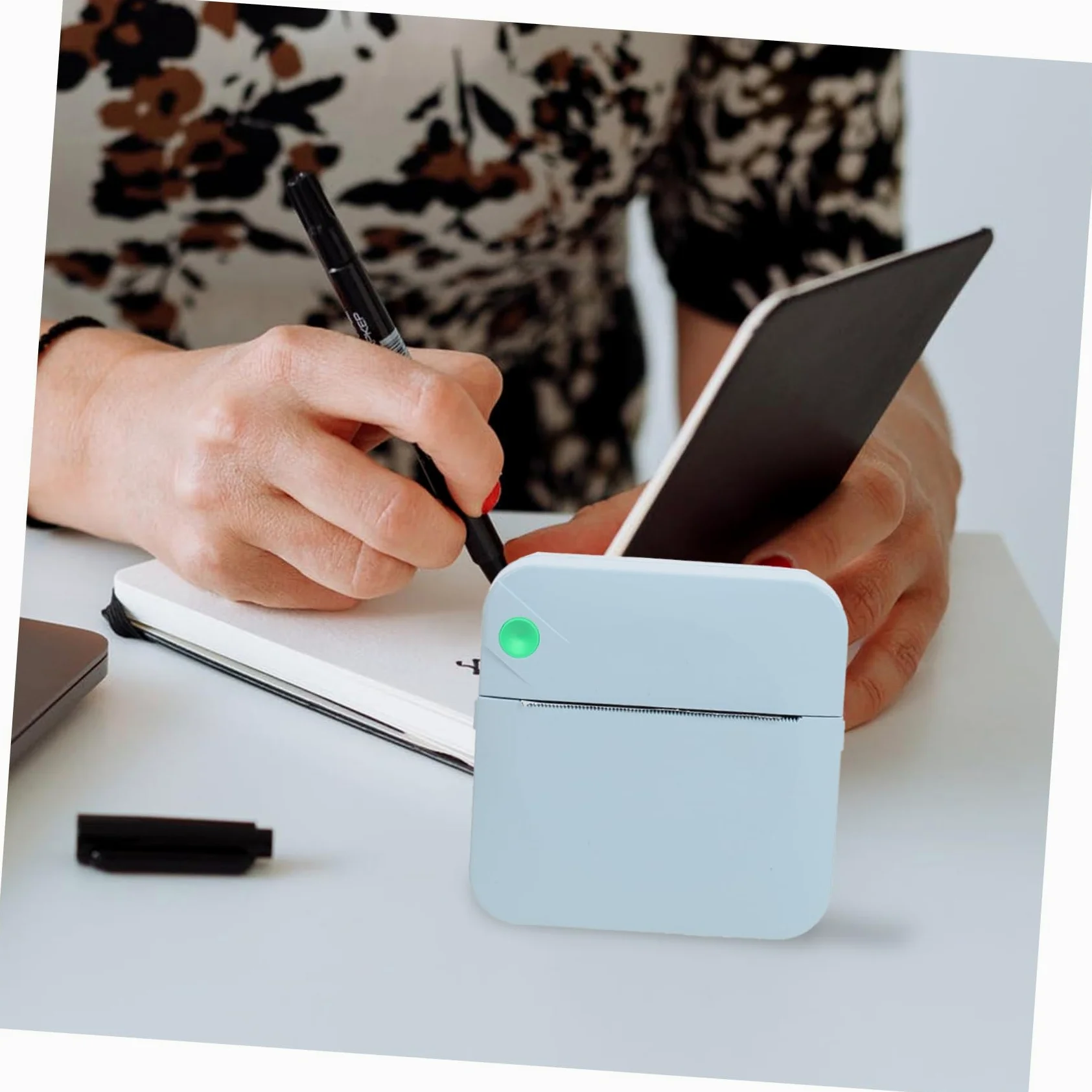 Stampante Etichette Portatile 200dpi Set 1 Abs Wireless per Ufficio | Ricaricabile 1000mah, Micro-usb Dc5v/1a, Supporto Lingue Multiple e Stampa Personalizzata