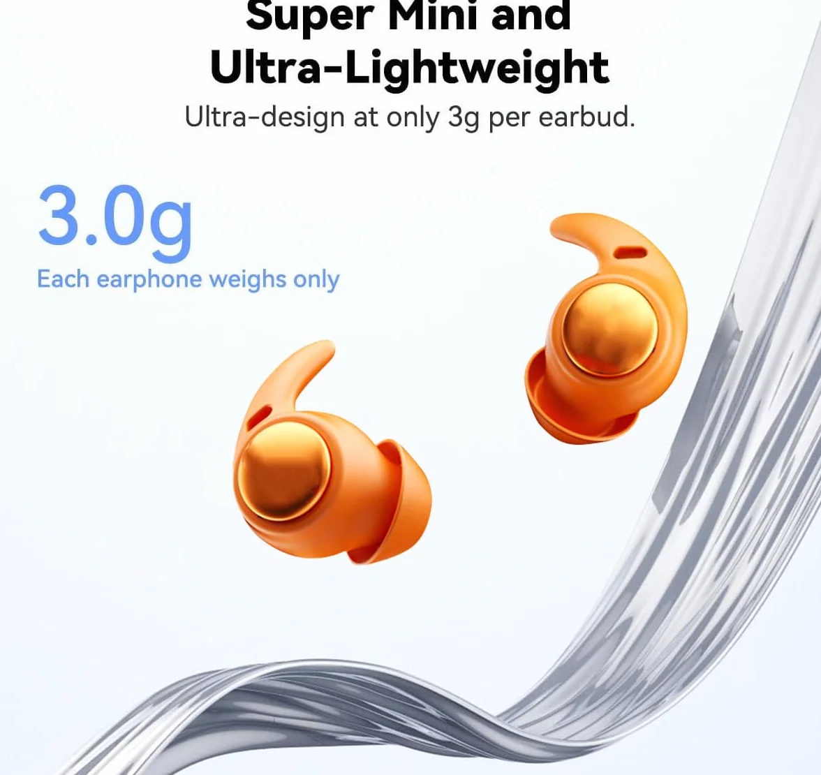 NE76 Sleep Earbuds - Auricolari Bluetooth da 6 pollici, traduzione AI, in tempo reale, 150 lingue, impermeabili, design piccolo, per chi dorme di lato, per viaggi, istruzione, riunioni di lavoro