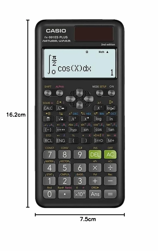 Casio fx-991ES PLUS 2 Calcolatrice Scientifica 417 Funzioni Display Naturale