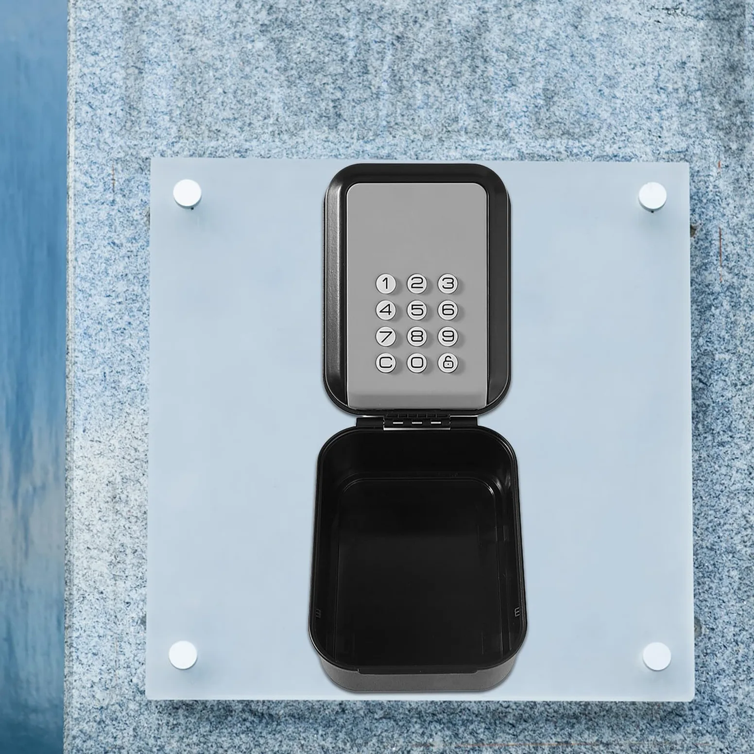 Cassetta di Sicurezza per Chiavi da Esterno Montata a Parete Codice Digitale Cassetta Portachiavi Smart Accesso Remoto e Blocco Password per Casa e Ufficio