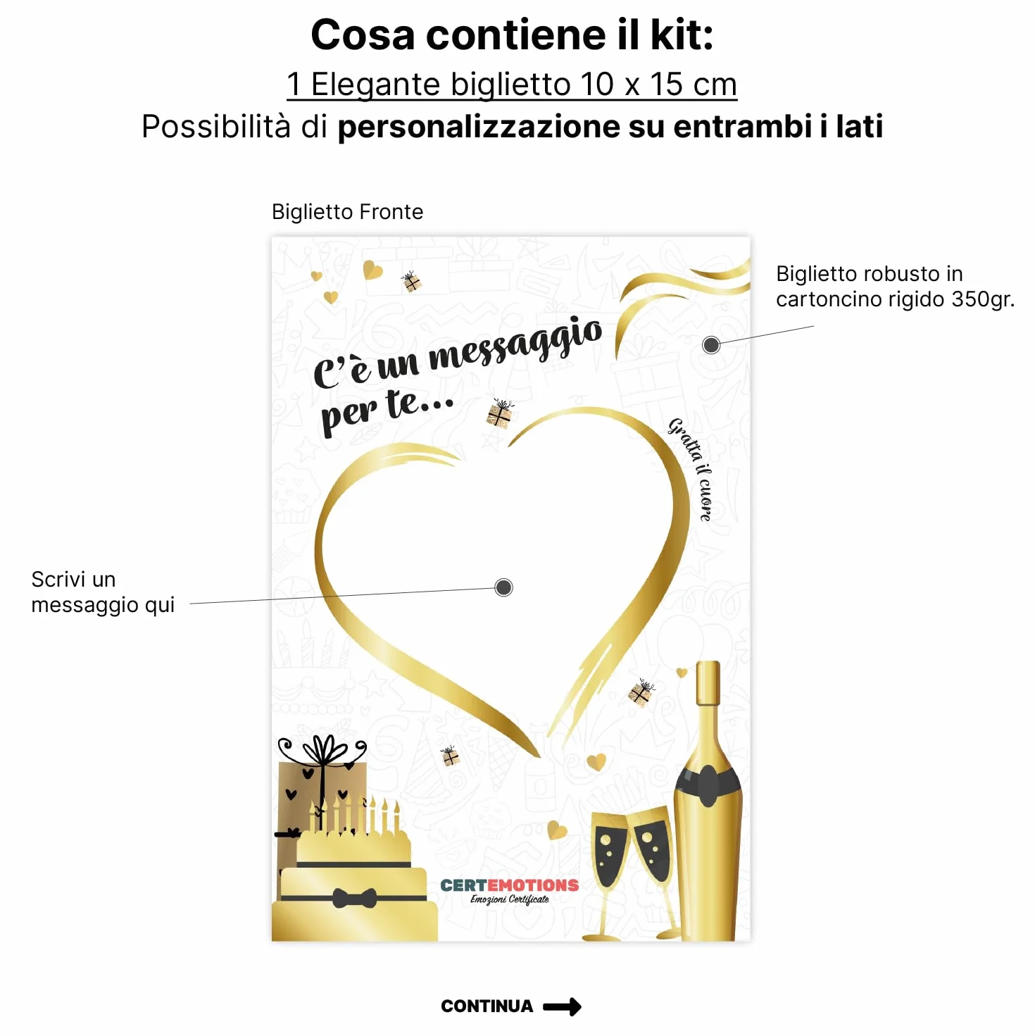 Godiru Certificato idea regalo Compleanno