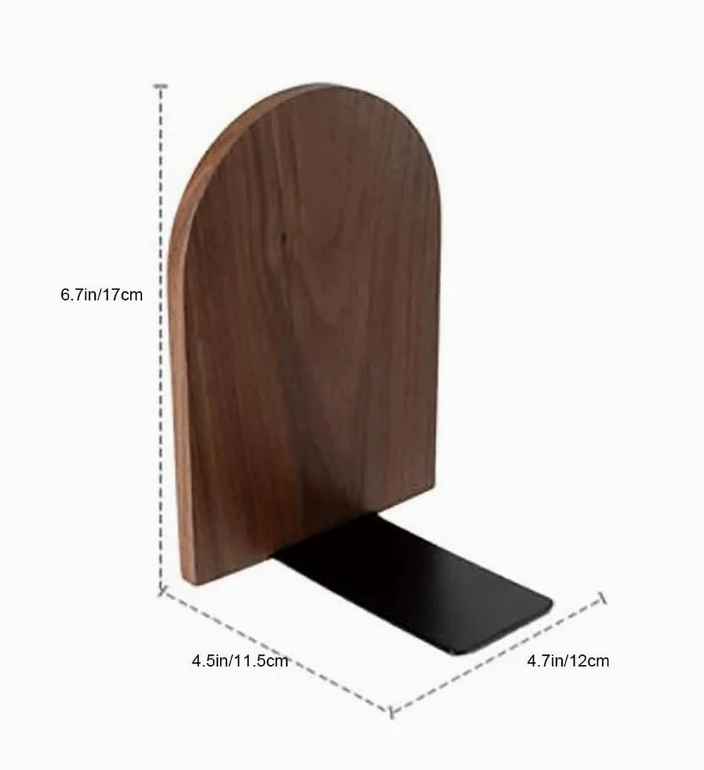 Reggi Libri, Fermalibri Fermalibri Universali Per Scaffali, Antiscivolo, Decorativo In Legno Resistente Ufficio Casa Scrivania