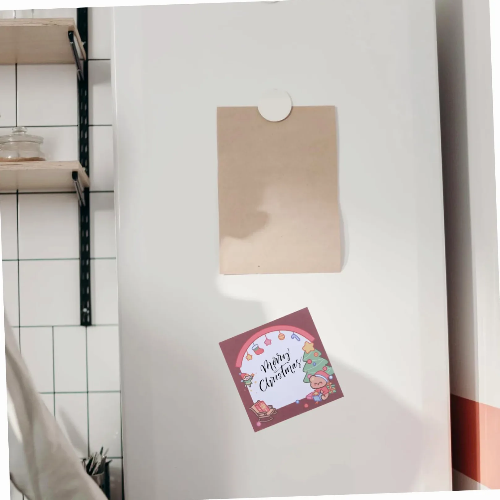 Lurrose 36 Pz foglietti adesivi natalizi Memo di Natale adesivi di Natale pezzi adesivi promemoria di Natale adesivi colorati blocco note natalizio post-nota per studente appunti Carta