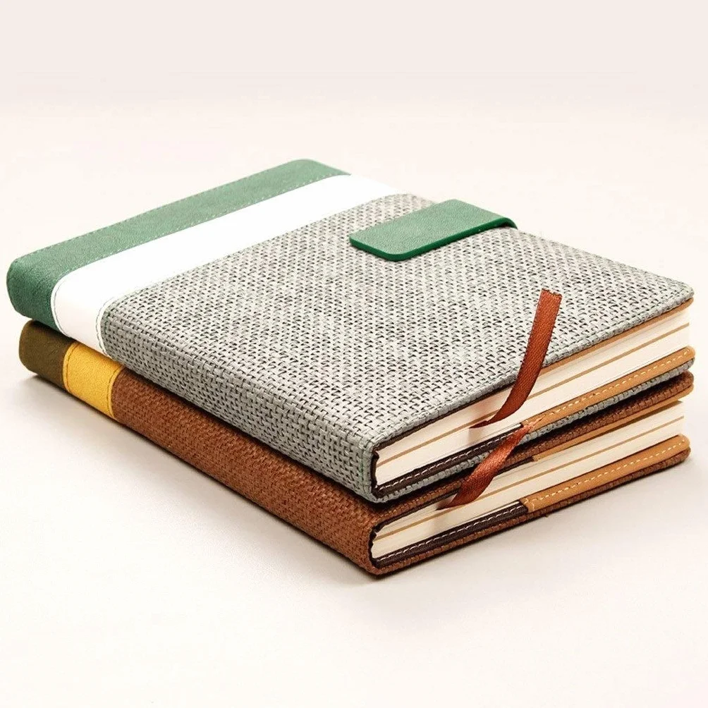 Taccuino creativo retrò ufficio multifunzione taccuino semplice Business Notebook Cancelleria Diario Planner Blocco note (A)