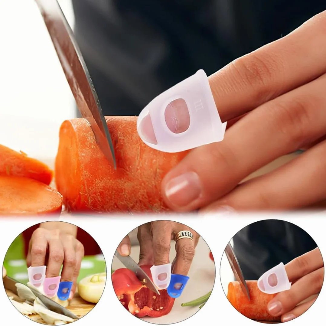 Protezioni per Dita in Silicone 20 PCS 5 Misure per Chitarra Tagliare Intagliare