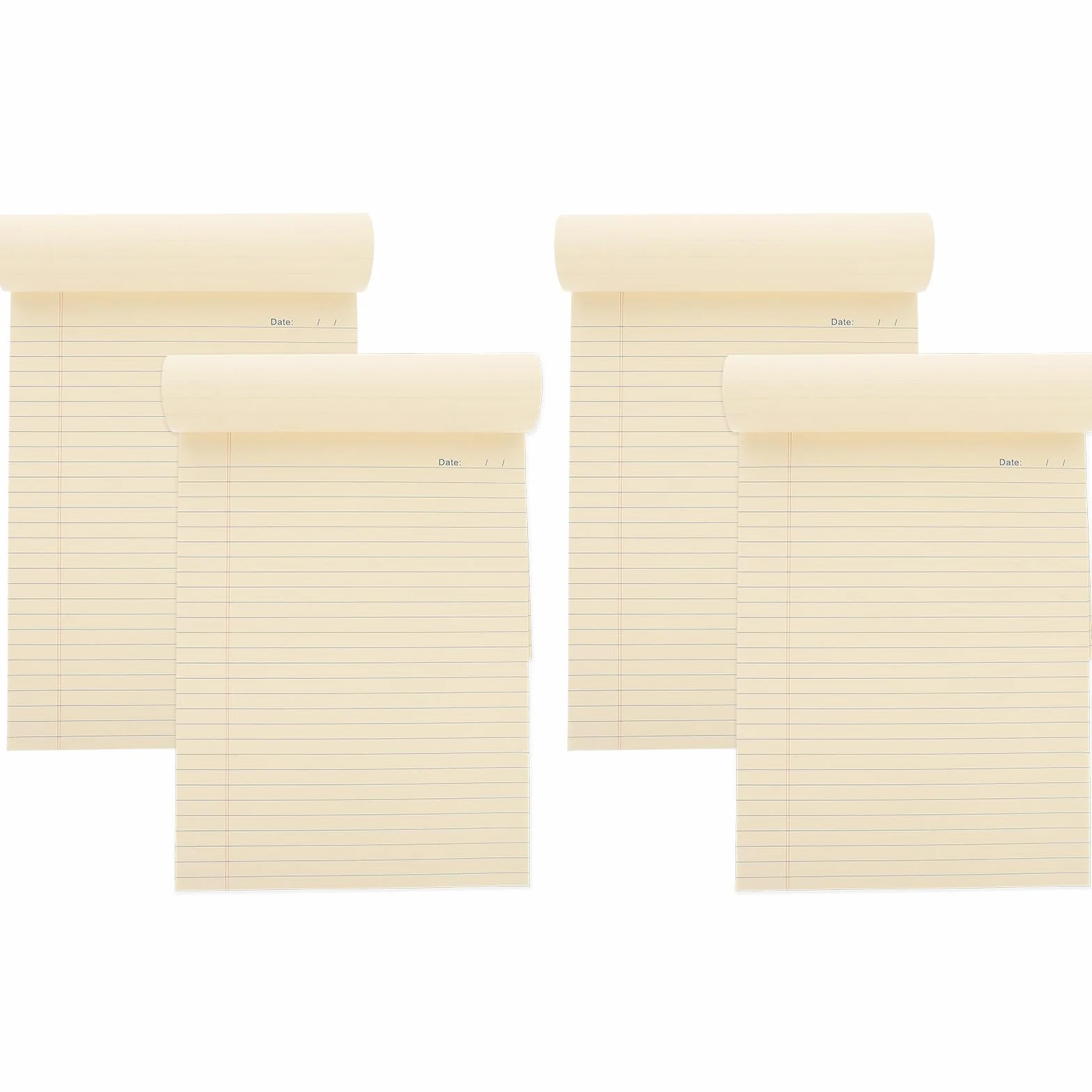 Cabilock Blocco Note Strappabile A4 4 Pezzi Blocco Note Portatile Carta Spessa Blocchi per Appunti per Ufficio e Scuola per Liste Pianificazione e Promemoria Quotidiani
