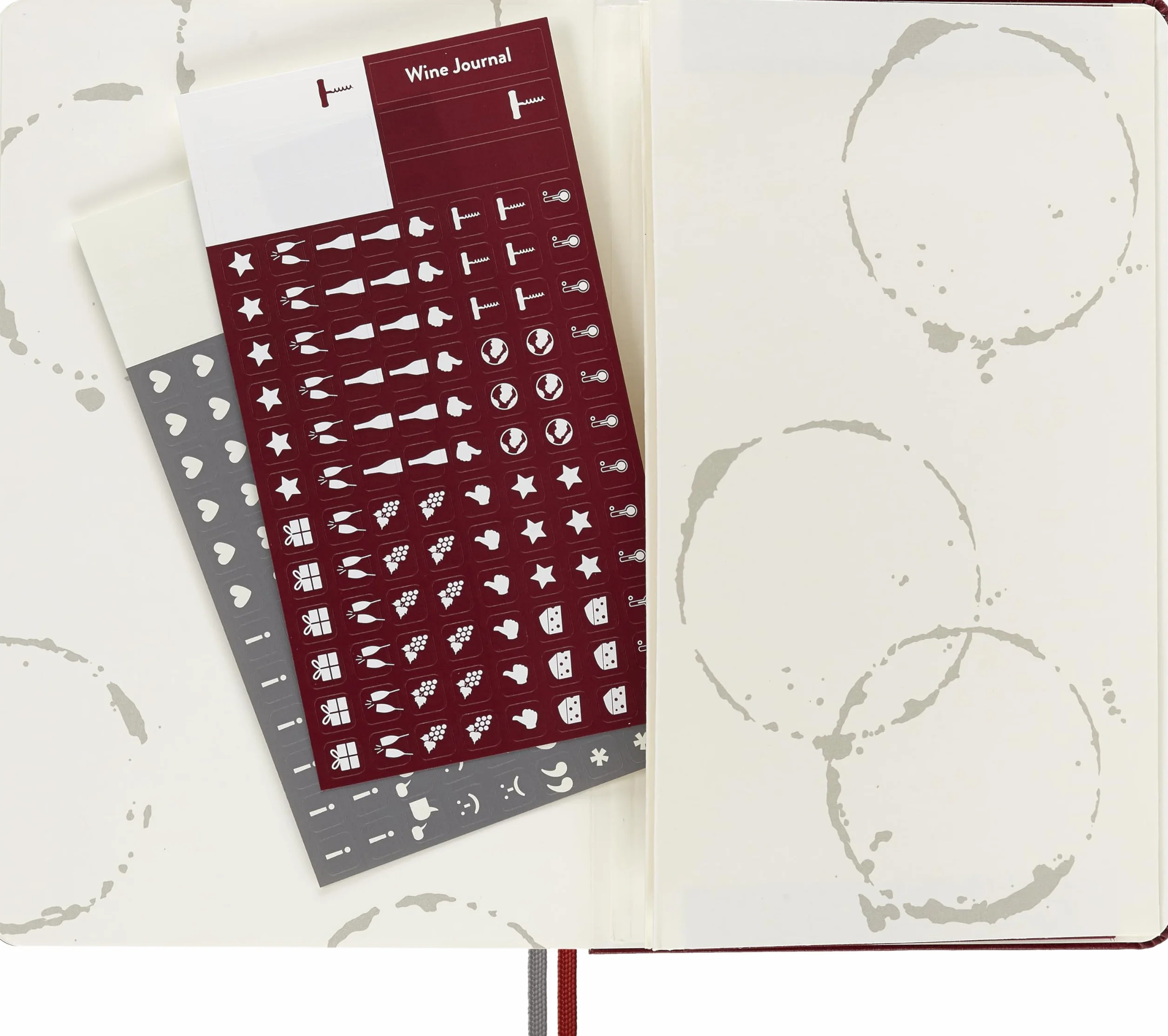 Moleskine Wine Journal, Taccuino a Tema per Collezionare e Organizzare i Tuoi Vini, Copertina Rigida, Formato Large 13 x 21 cm, 400 Pagine