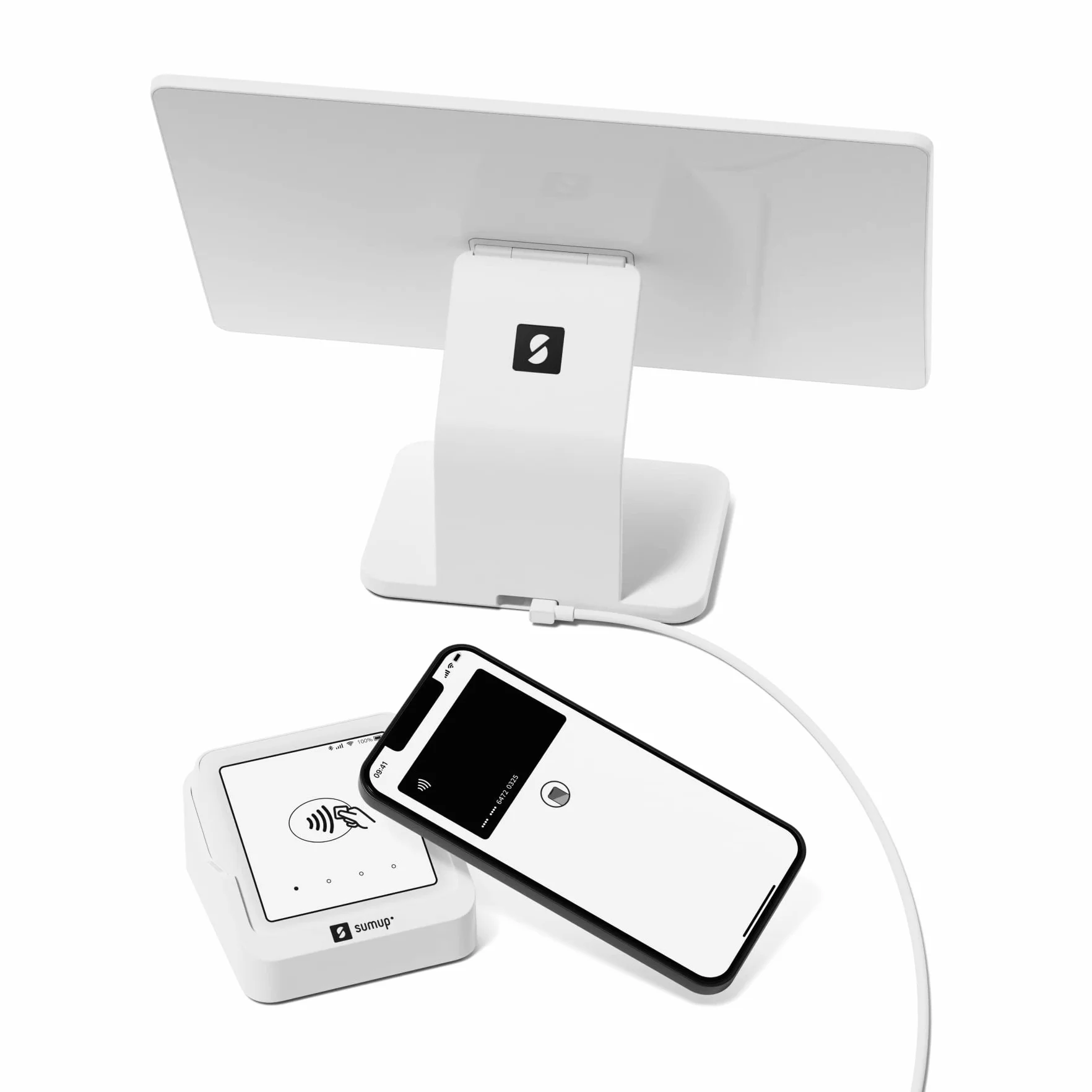 SumUp Sistema di Cassa Lite con Lettore Carte Solo Bluetooth, Bundle Completo per Pagamenti Digitali