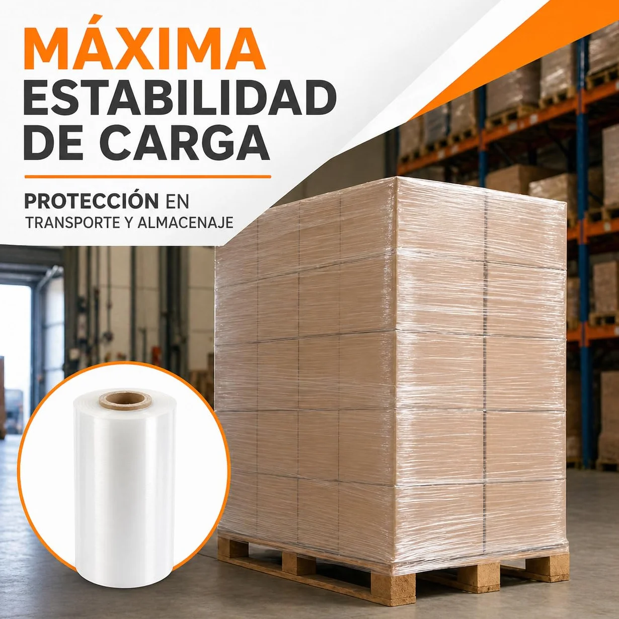Film estensibile automatico trasparente 500 mm x 1512 m - Bobina industriale 16 kg - 23 micron ±2 - Plastica Stretch Film per enfardatrice automatica, pallettizzazione, imballaggio e logistica