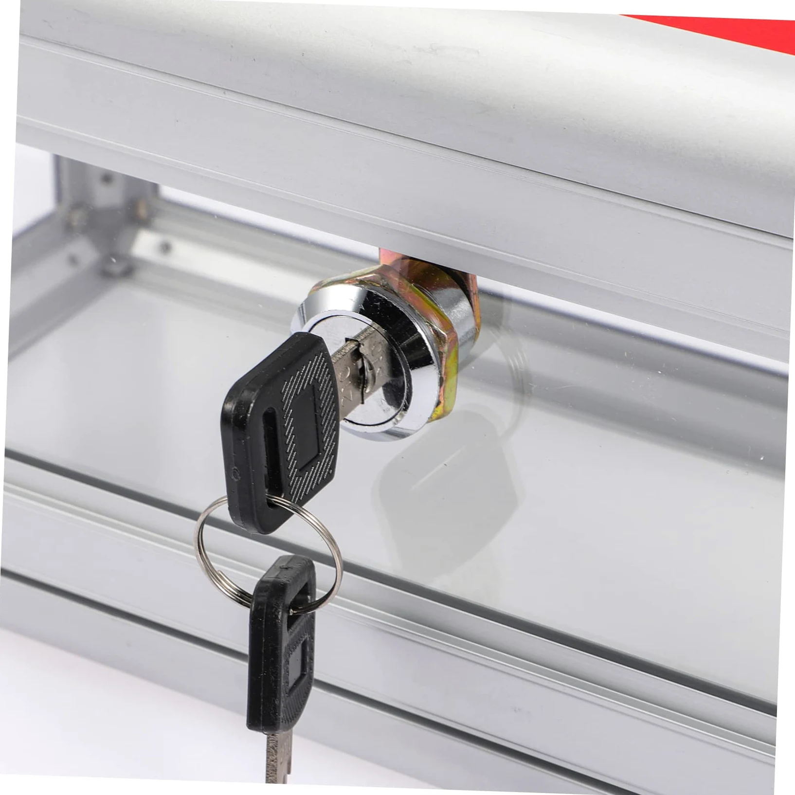 Porta Biglietti da Visita Trasparente in Plastica Rigida Organizer 9.8x4.7x4.7 Pollici per Ufficio e Viaggi Struttura Robusta
