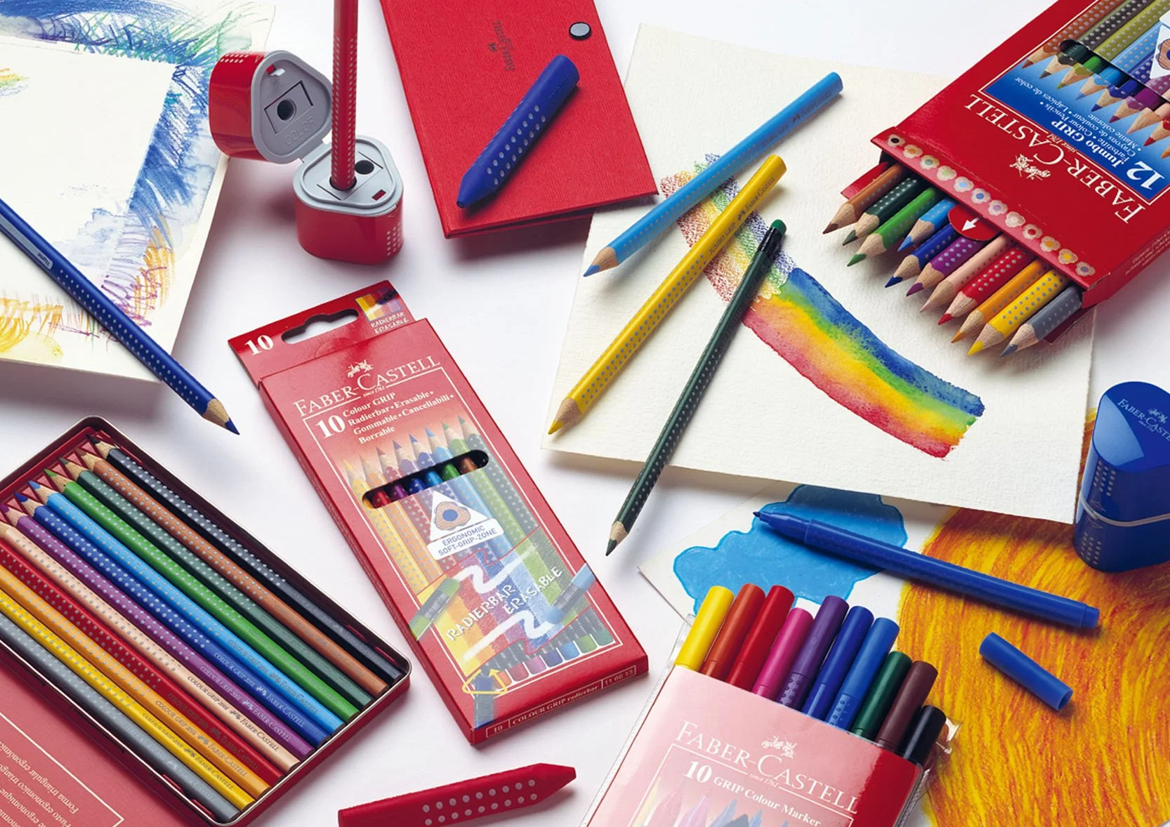 Faber-Castell 112429 Matita colorata 2001 FSC 100% Rosso Scarlatto 2 sztuki