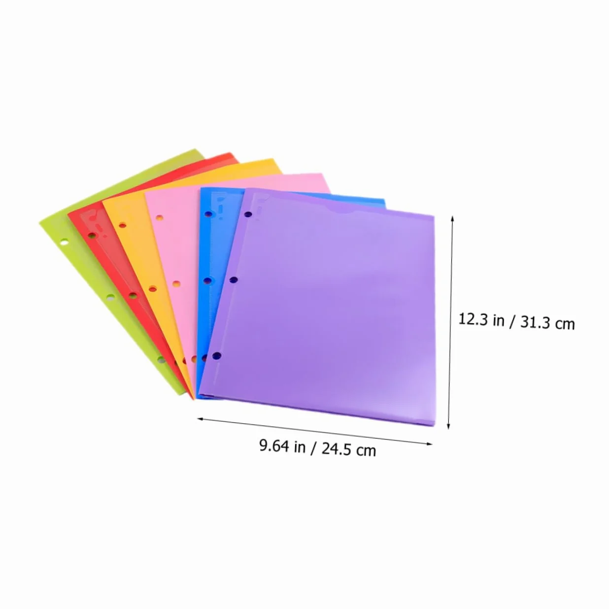 Cartelle Portadocumenti A4 a Doppia Tasca Pp 6 Pezzi | Design a Doppia Fessura, per Menu e Fogli D'ufficio, per Smistare e Conservare Documenti Colore Casuale