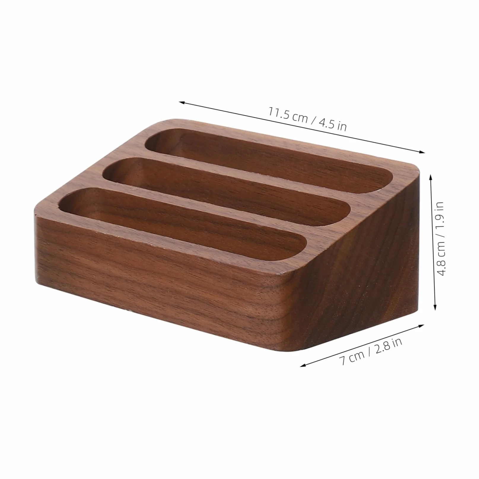 Hemobllo 2pezzi Porta Biglietti Da Visita in Legno Da Espositore Multi-slot Per Scrivania Piccolo Contenitore Portaoggetti Organizer Elegante Per Ufficio e Casa