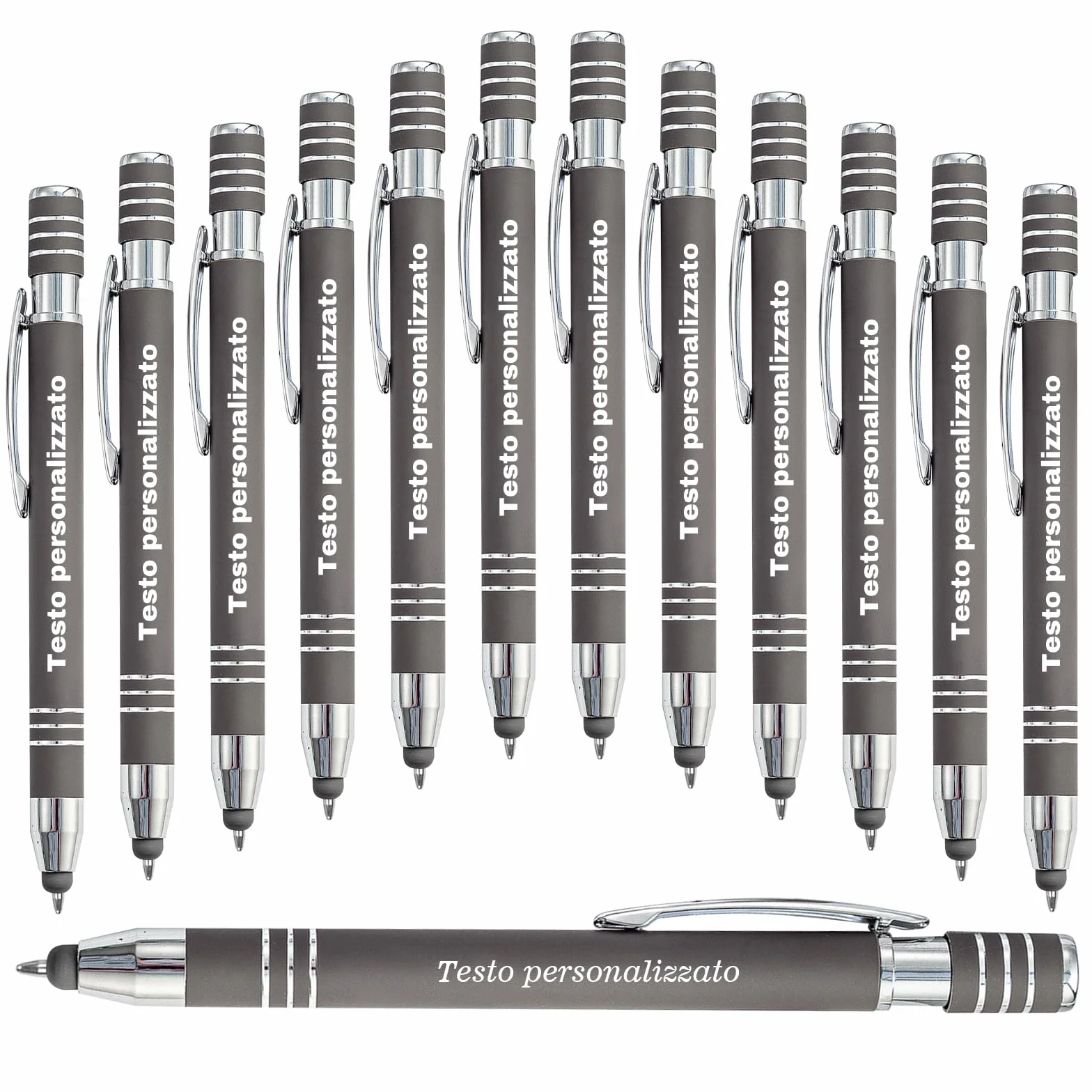 Penna a sfera personalizzata personalizzata con nome penna stilografica Penna a sfera personalizzata Office Business Stylus Compleanno Laurea, Penne a sfera con inchiostro nero - 96Pezzi