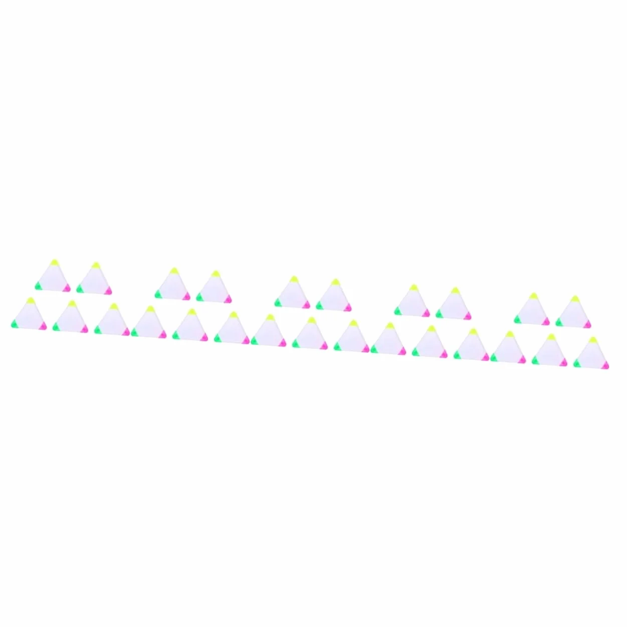 Gadpiparty 5 Set Evidenziatore Penna Fluorescente Pennarelli Fluorescenti Pennarelli i Per Scrittura Evidenziatori Triangolari Triangolari 5 pezzi*5