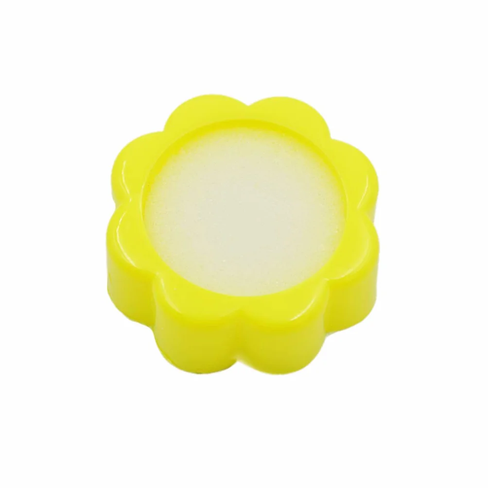 Spugna Forma Fiore per Contare Denaro Ufficio Banca 2 Pz Rosso+Giallo