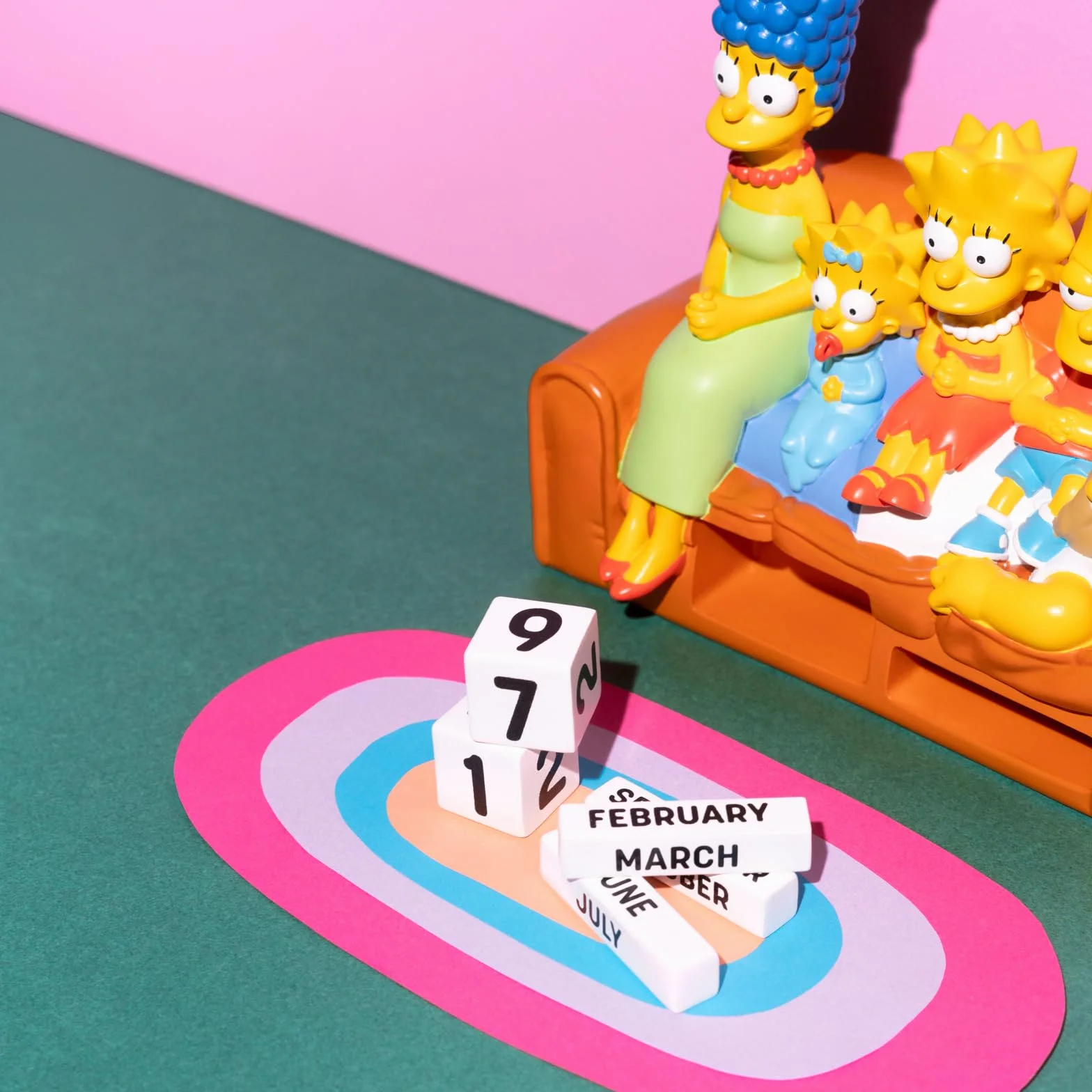 Grupo Erik Calendario Perpetuo The Simpsons 3D - Calendario da Tavolo Perpetuo | Decorazione da Scrivania per Fans 12 × 11,7 × 7,7 cm