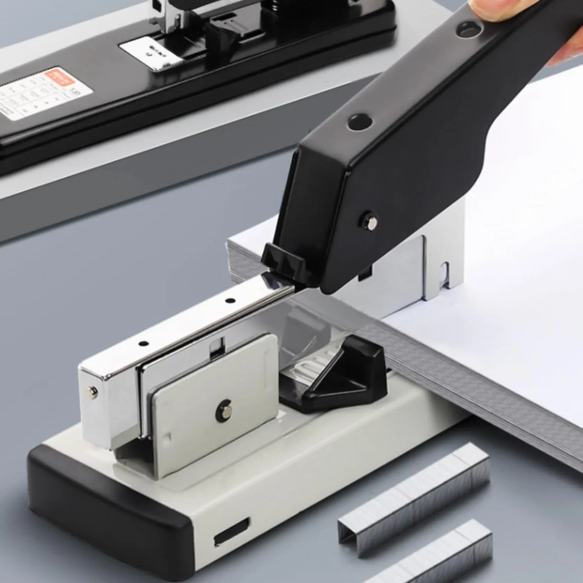 Cucitrice Da Scrivania Cucitrice Resistente For Risparmiare Manodopera For Uso Ufficio, Cucitrice Grande Addensata For Studenti, Rilegatura Con Punti Metallici, Multifunzionale Spillatrici Per Ufficio