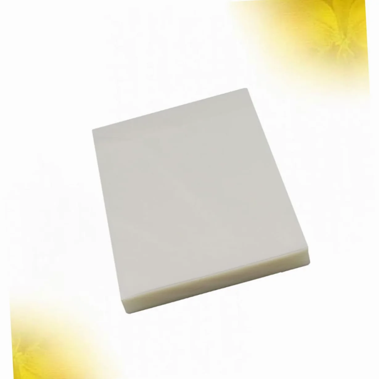 Pellicole di Laminazione Termica Trasparenti 100 Pezzi Pet Bianco | Anti-riflesso, Alta Chiarezza, Impermeabili, Sigillano e Proteggono Documenti, Formato