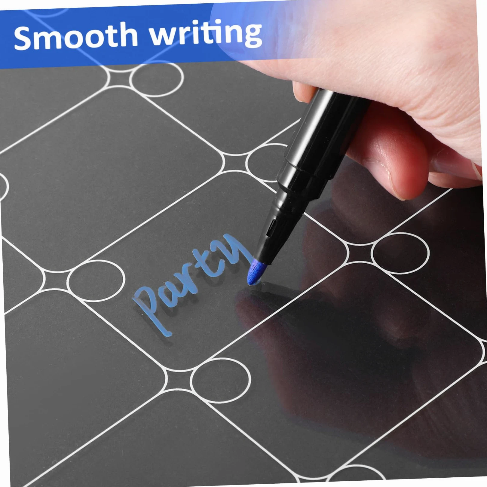 Lavagna da Scrittura in Acrilico 2 Pezzi, Planner Settimanale | Piano Mensile Incluso, Bordi Lisci e Finitura Curata, Design Antiscivolo e Facile da Pulire
