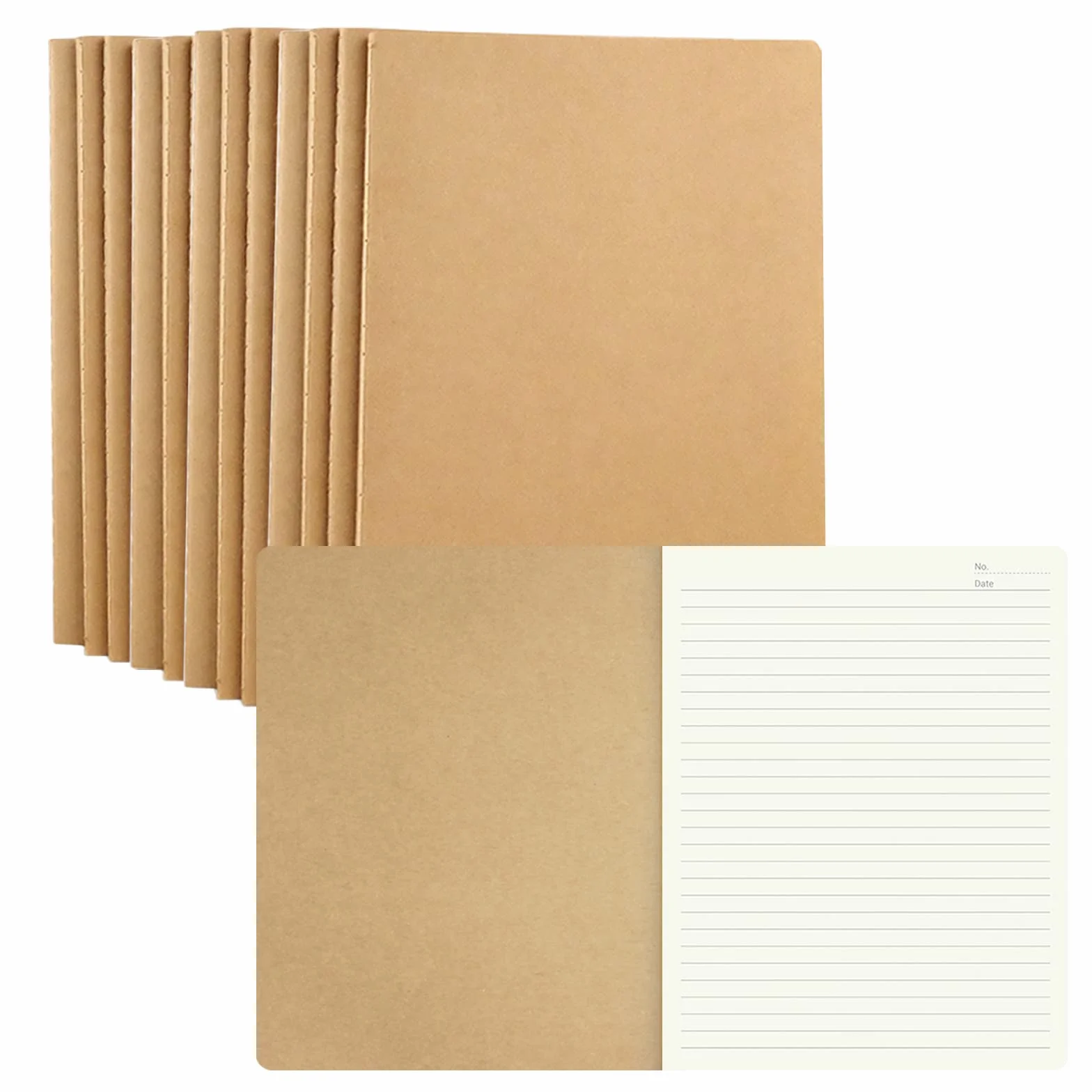 zmybcpack - Confezione da 12 quaderni a righe, 21,6 x 27,9 cm, 32 fogli/64 pagine, per quaderni, composizione, quaderni, quaderni, agenda per studenti universitari, ufficio, da zmybcpack