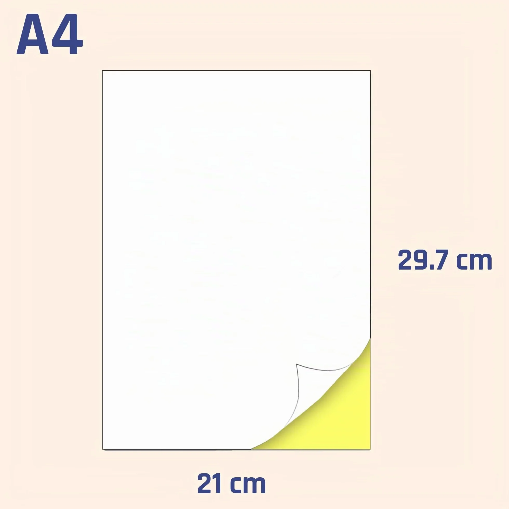 Carta Adesiva per Stampante A4 50 Fogli 297 x 210 mm