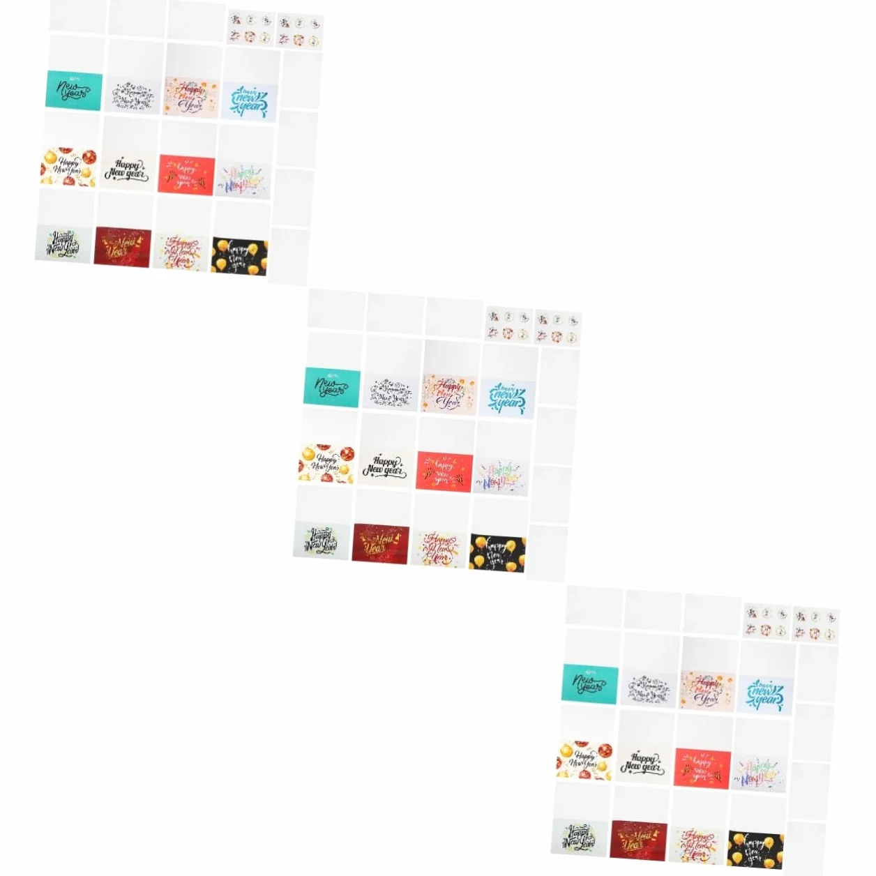Tofficu 3sets Biglietti Di Auguri Per Anno Con Envelop Biglietti Di Festa Con Design Elegante Per Messaggi Di Felicitazione e Ringraziamento Per Amici e Famiglia