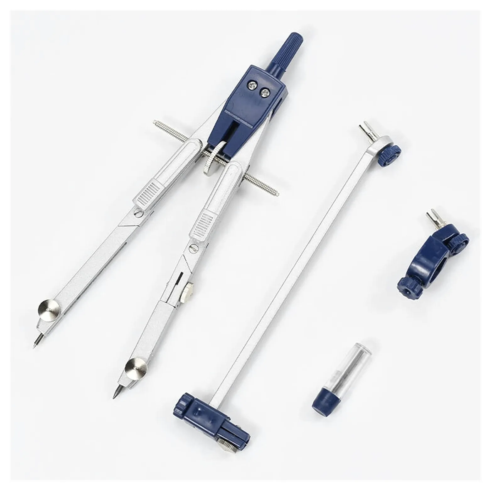 SISWIM Compasses Bussole Multifunzione Strumenti di Disegno - Compasses Set di Disegno a Bussola in Metallo Professionale ad Alta precisione 1 PZ. con Matita-Piombo Forniture Tecniche di Disegno