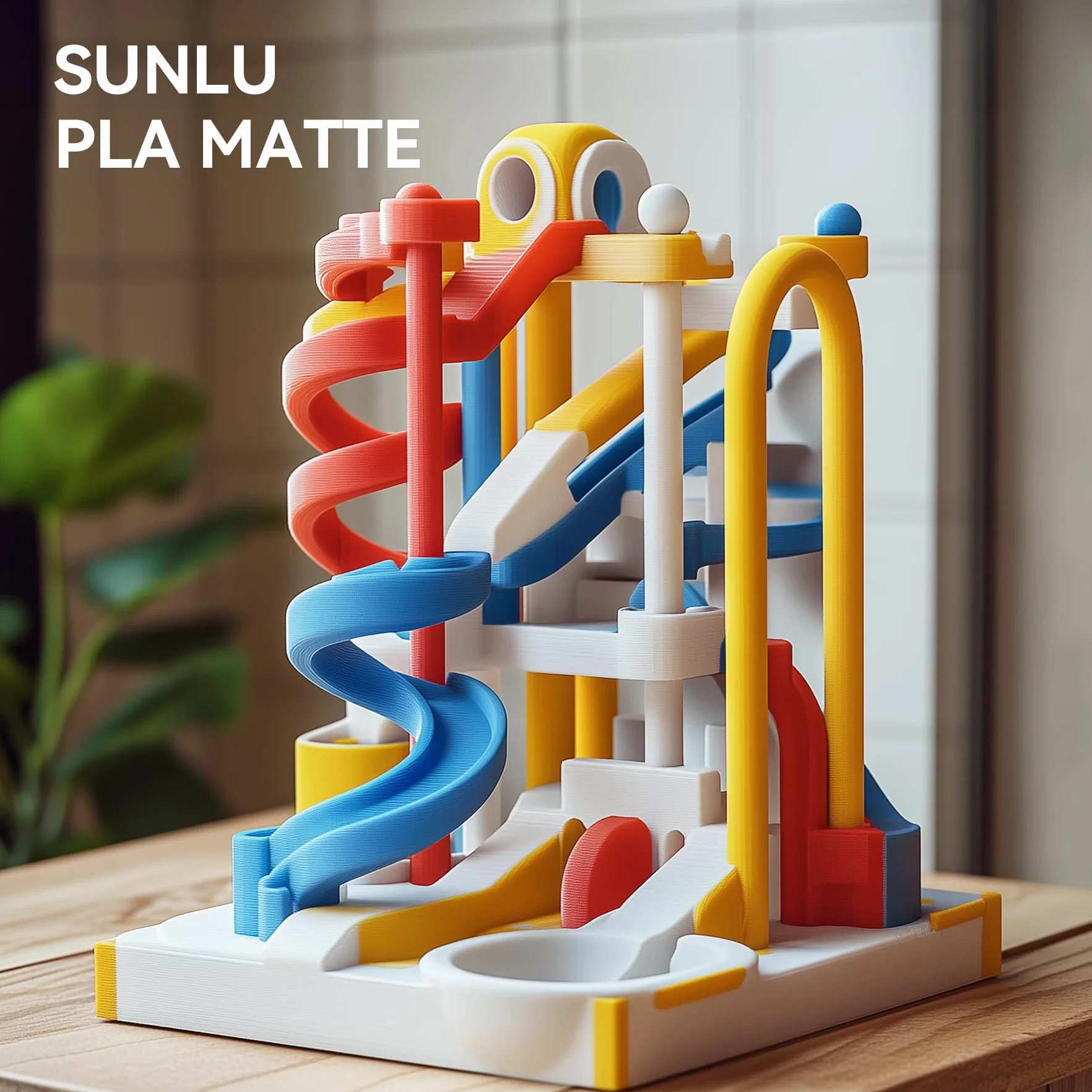 SUNLU Filamento PLA Matte 1.75 mm Nero 1kg Bobina per Stampante 3D FDM