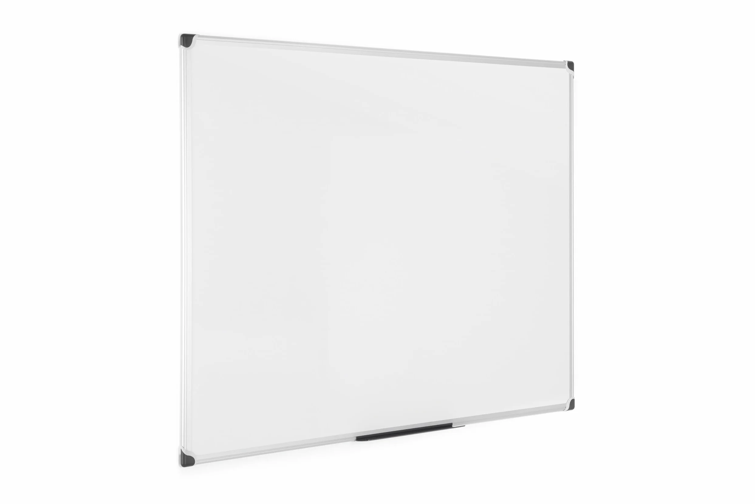 Bi-Office Lavagna Magnetica Bianca Maya Serie W, Con Cornice In Alluminio, Superficie Magnetica Acciaio Laccato, Angoli in ABS, 120x90 cm