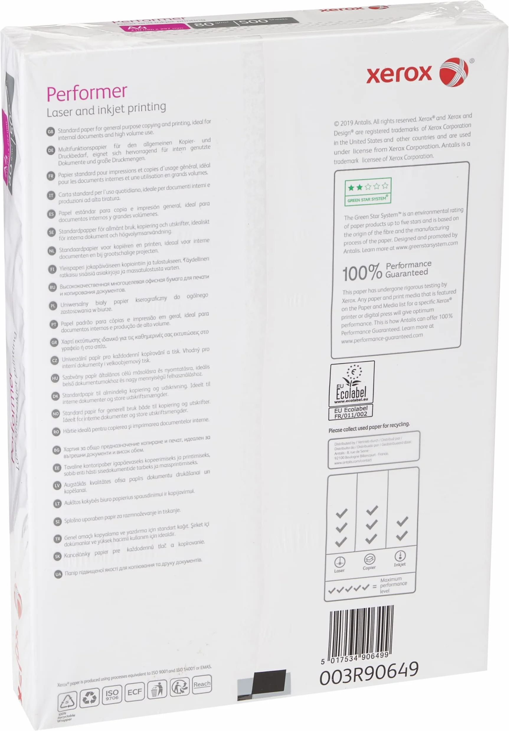 Xerox A4 Perf. 80 gsm Risma Papier