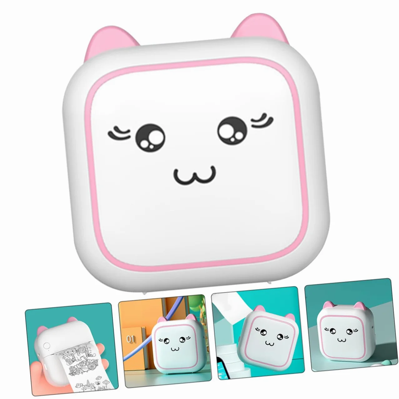 DOITOOL Stampante Etichette Portatile Mini Termica Tascabile Wireless Senza Inchiostro Per Foto Etichette Domande Sbagliate Adesivi Messaggi Elenchi Registri
