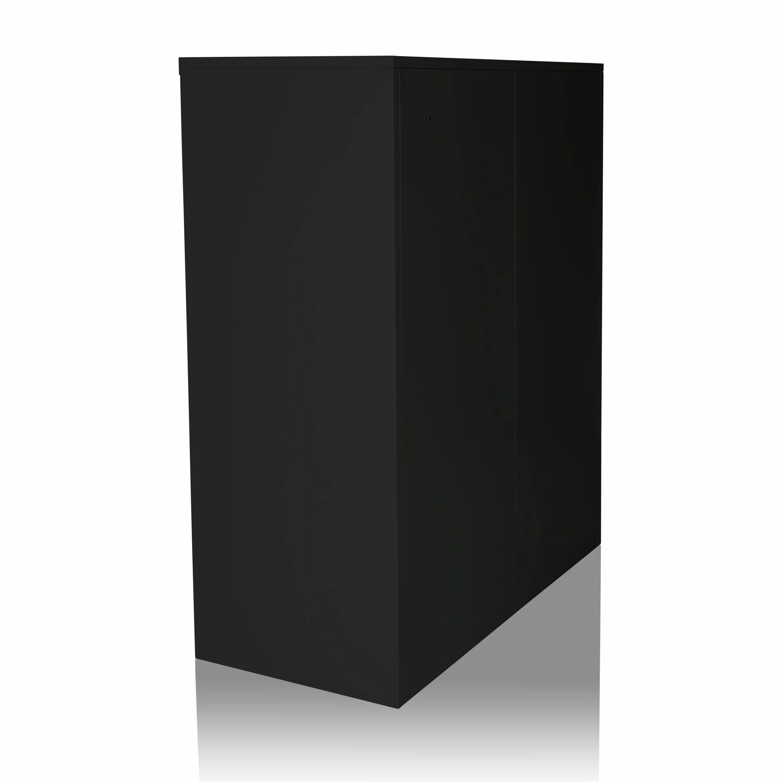 HJH Office Armadio Color AS 105 Nero Armadio Metallico Multiuso, Armadio da Ufficio con Serratura, 743034