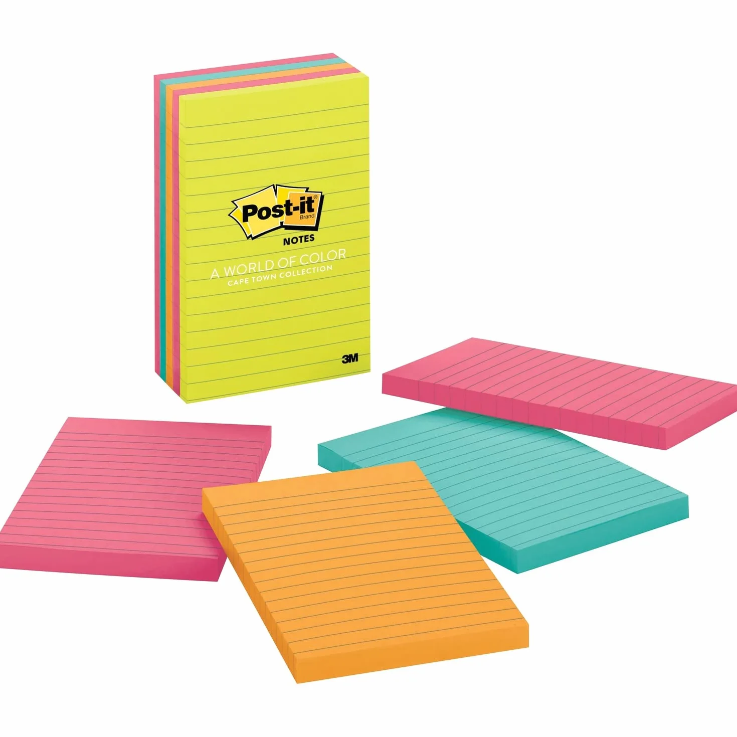 Post-it Notes Original Notepads - Cape Town Color Collection