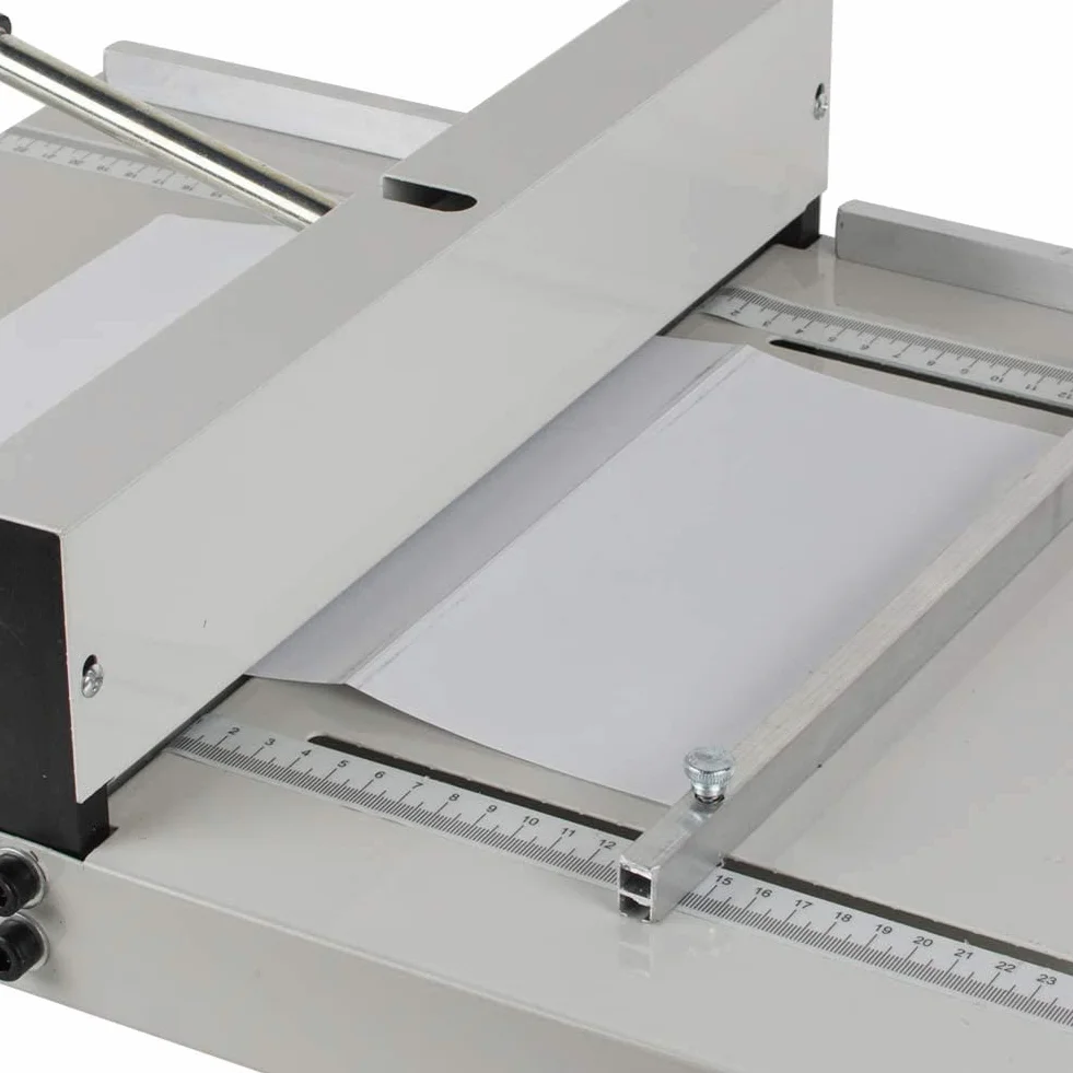Macchina per cordonatura, piegatrice Manuale da 18 Pollici e 460 mm, Macchina per cordonatura con copertine Lucide, piegatrice per impieghi gravosi con 2 Blocchi magnetici per Carta A4