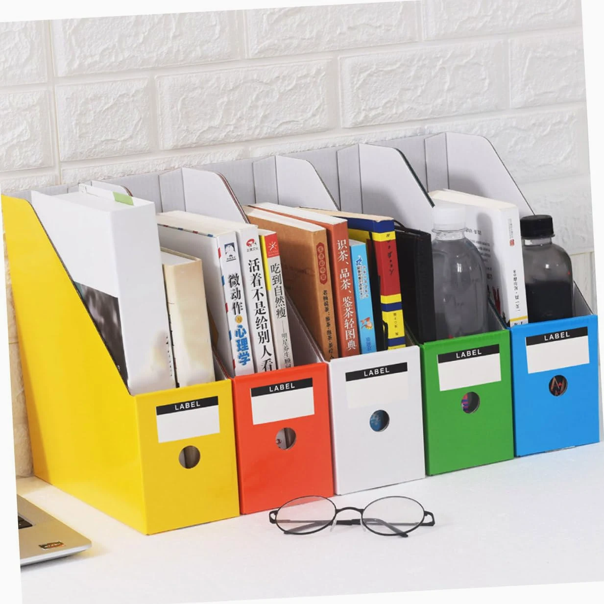 Veemoon 6 Pezzi Organizer Per Scrivania in Porta Riviste Scatola Per File Da Ufficio Portadocumenti Scaffale Per Documenti Organizer Per Documenti Da Scrivania Scatola Per