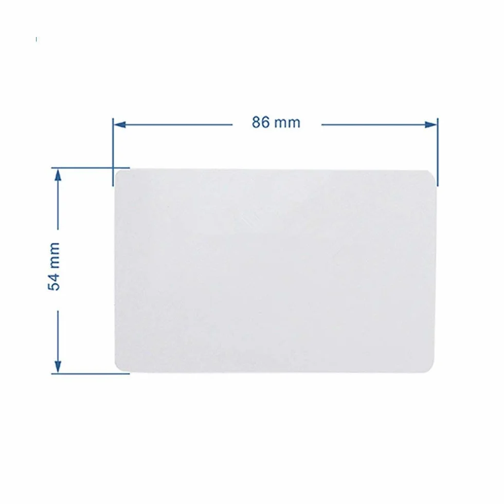 KDL Schede RFID Smart bianche Prossimità 125KHz TK4100 EM4100 EM4200 PVC Scheda controllo accessi Sola lettura Pack 50