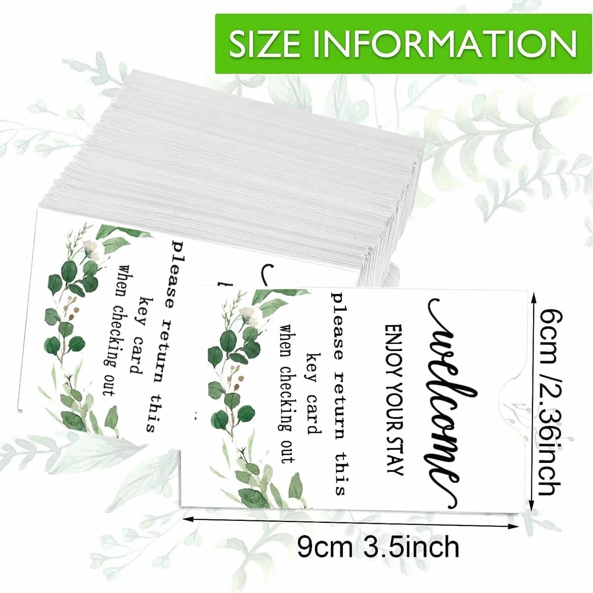 Custodie per chiavi dell'hotel 500 pezzi 6,1 x 8,9 cm portachiavi regalo