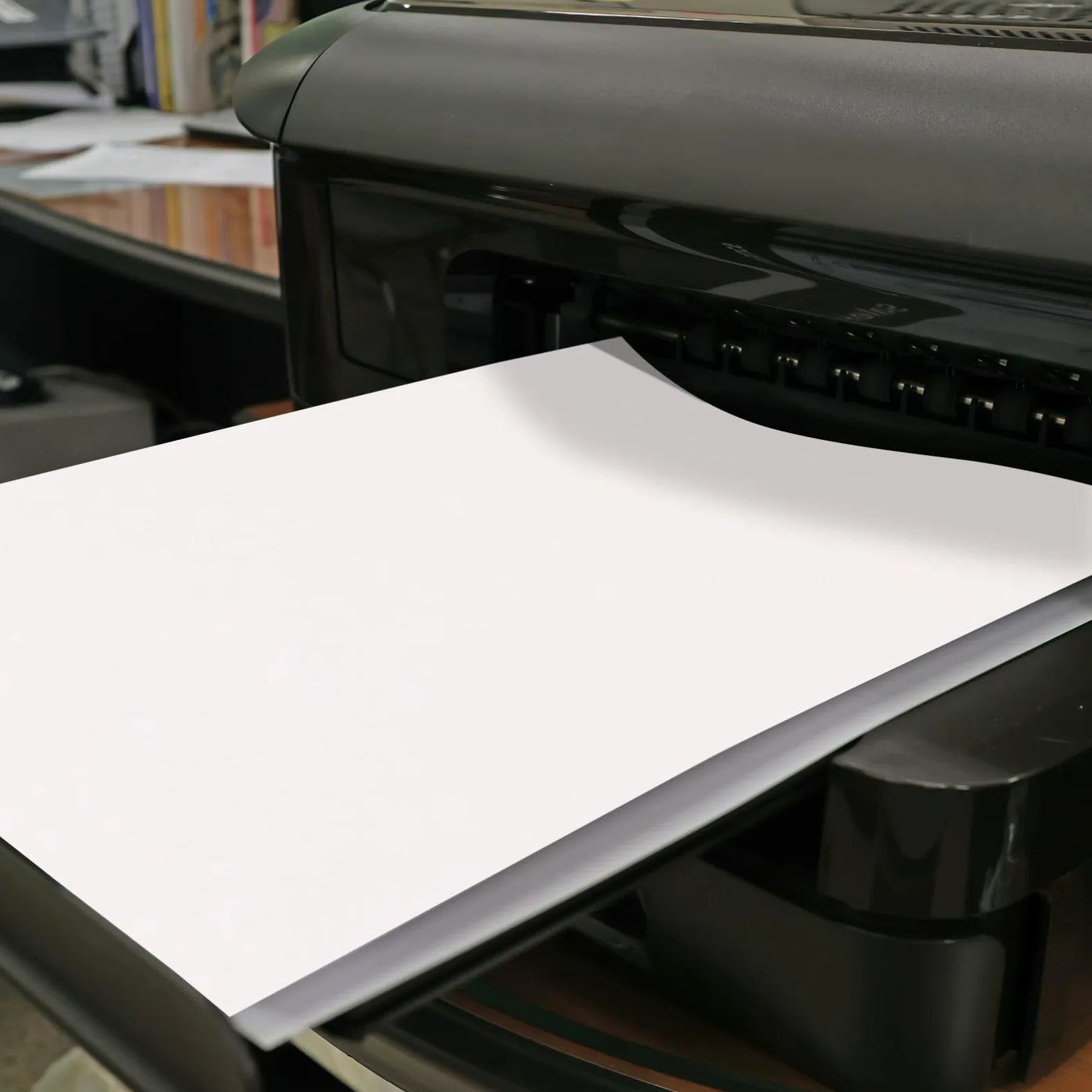 100 Fogli Carta Adesiva Bianca per Stampante Vinile Stampabile Lucido Formato A5 Multiuso Leggero Resistente per Etichette Prezzo e Organizzazione Domestica