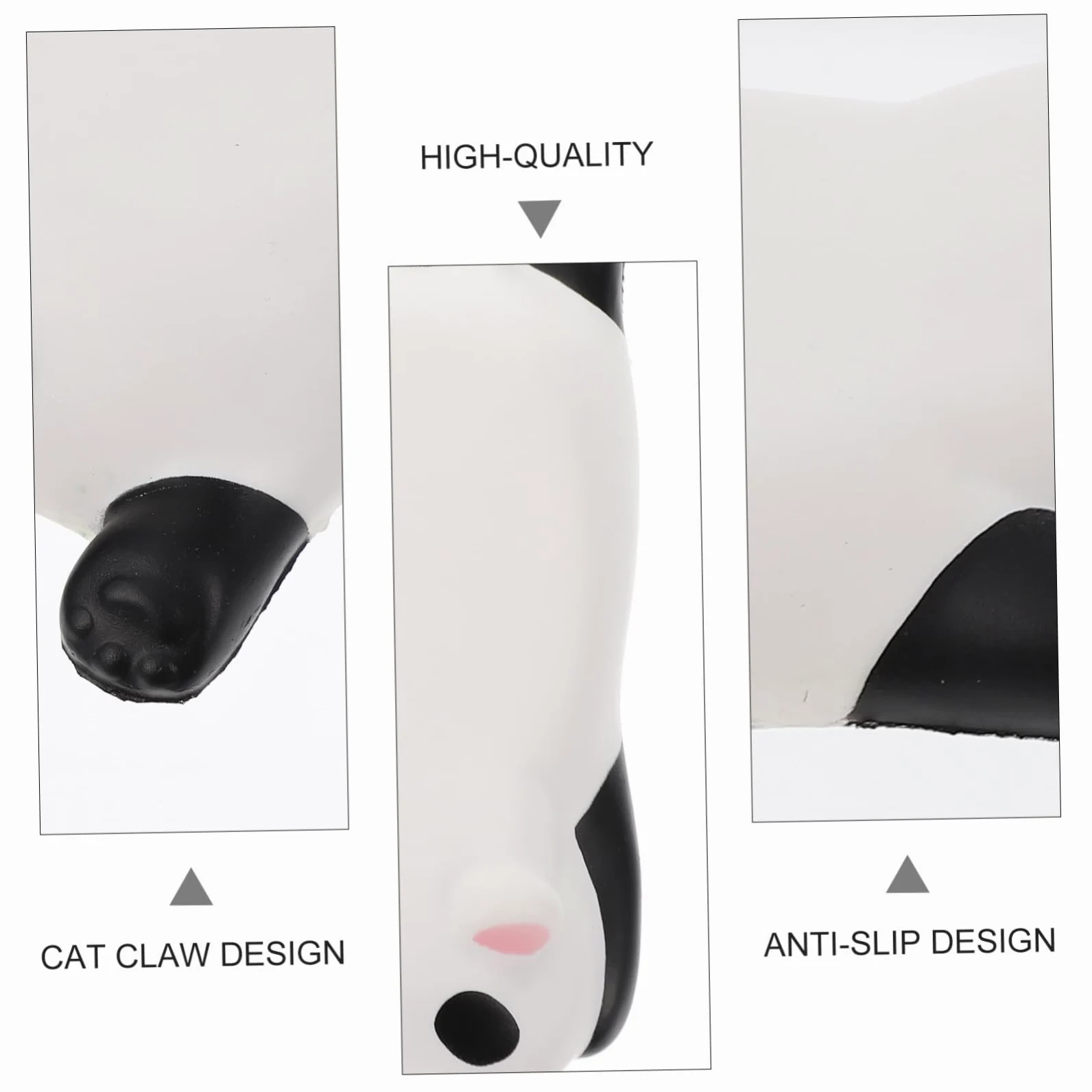 LALAFINA 3pezzi Cuscino Ergonomico Per Polso Forma Di Panda Poggiapolsi Mouse Pu Per Ufficio e Casa Supporto Per Polso Morbido e Leggero Tappetino Mouse Portatile Con Design Carino Per
