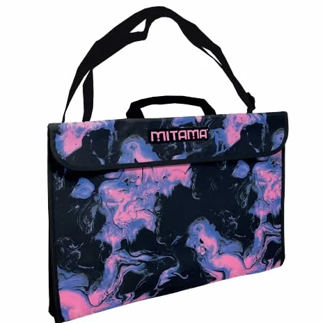 Memotak Mitama Valigetta in Tessuto con Tracolla per Scuola e Tempo Libero, Fogli A4 e A3, Resistente e Rinforzata, Colori Assortiti (PINK SMOKE) 2024