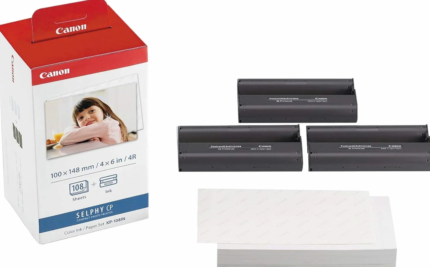 Canon 10 x 15 KP-108IP Carta fotografica - 108 stampe, 9585A001