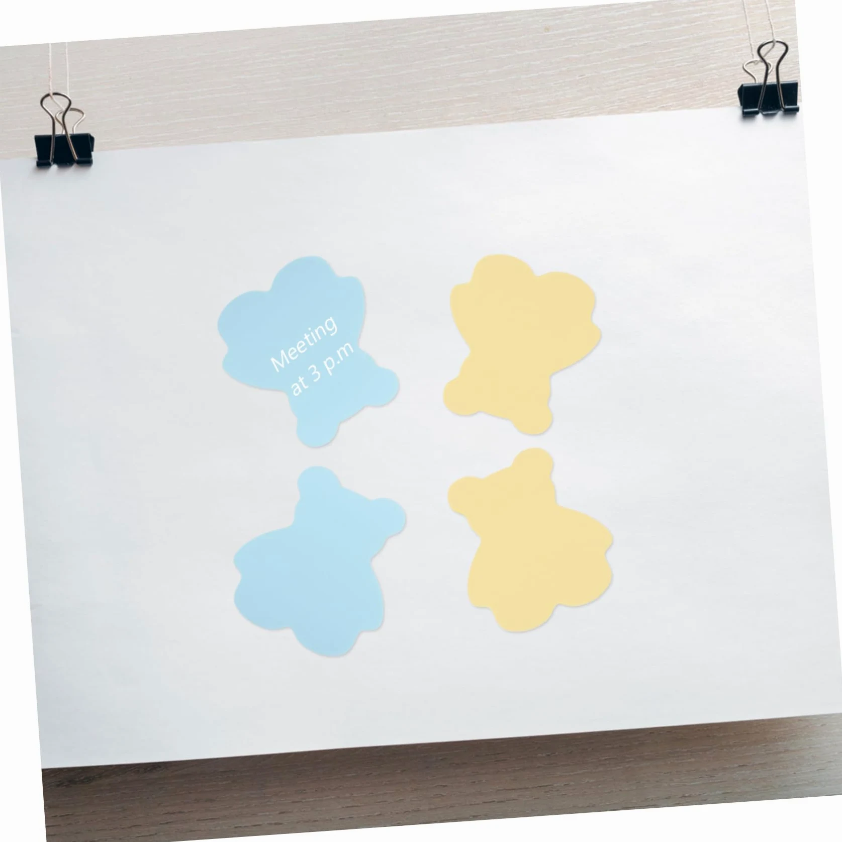 HOMSFOU 4 Pezzi Note Adesive Animali Colorati Libri Memo Pad Autoadesivi per Ufficio e Casa