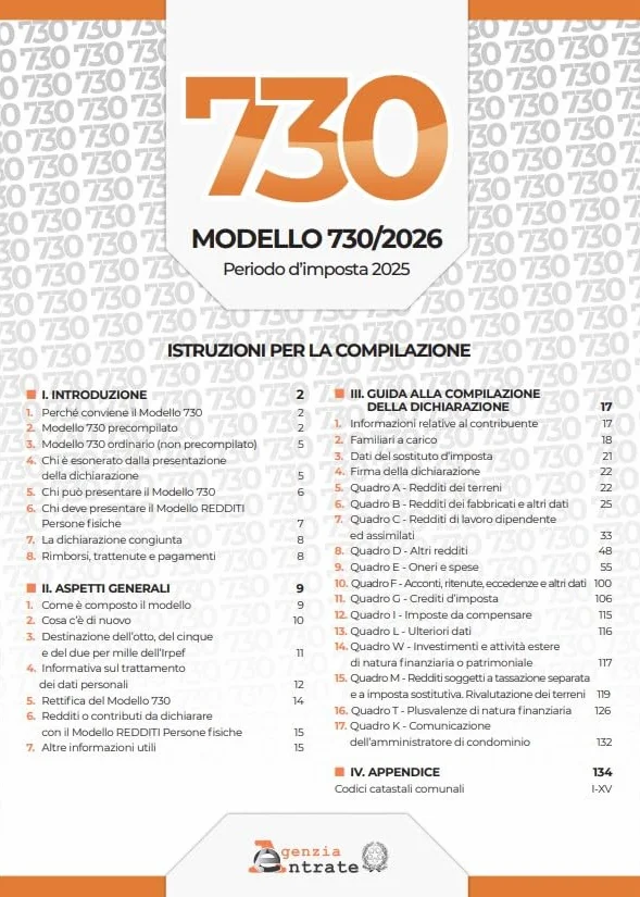 Edipro Istruzioni e Modello 730/2026