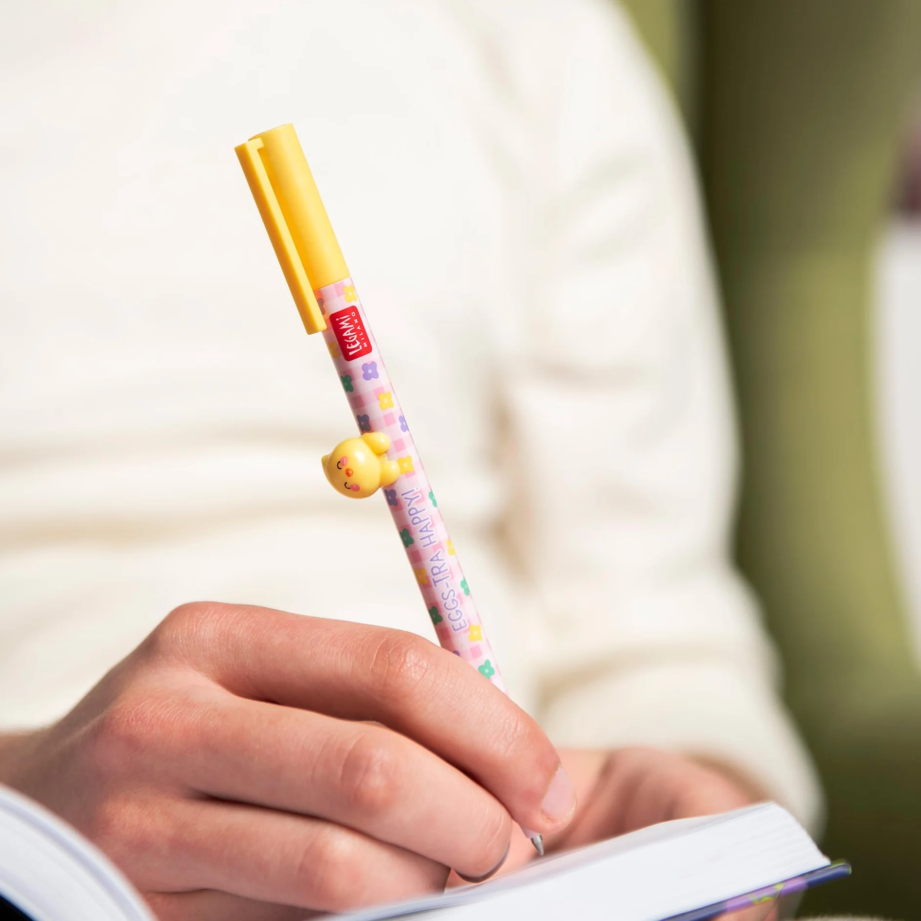 Legami Set di 2 Penne Gel Lovely Friends, Edizione Limitata, Inchiostro Rosa e Viola
