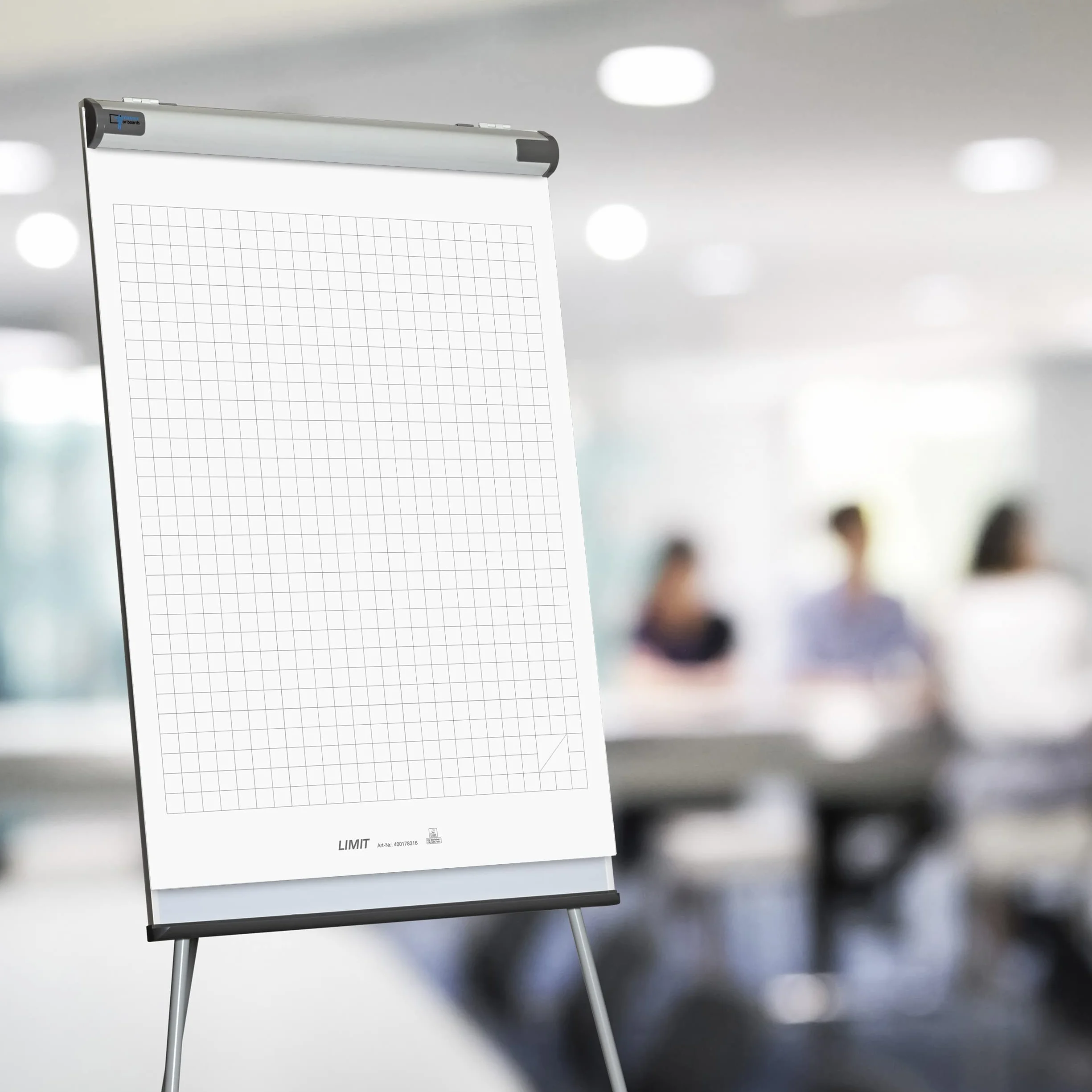 Limit Flipchart - Carta a quadretti, 20 fogli per blocco, 70 g/m², 5 pezzi