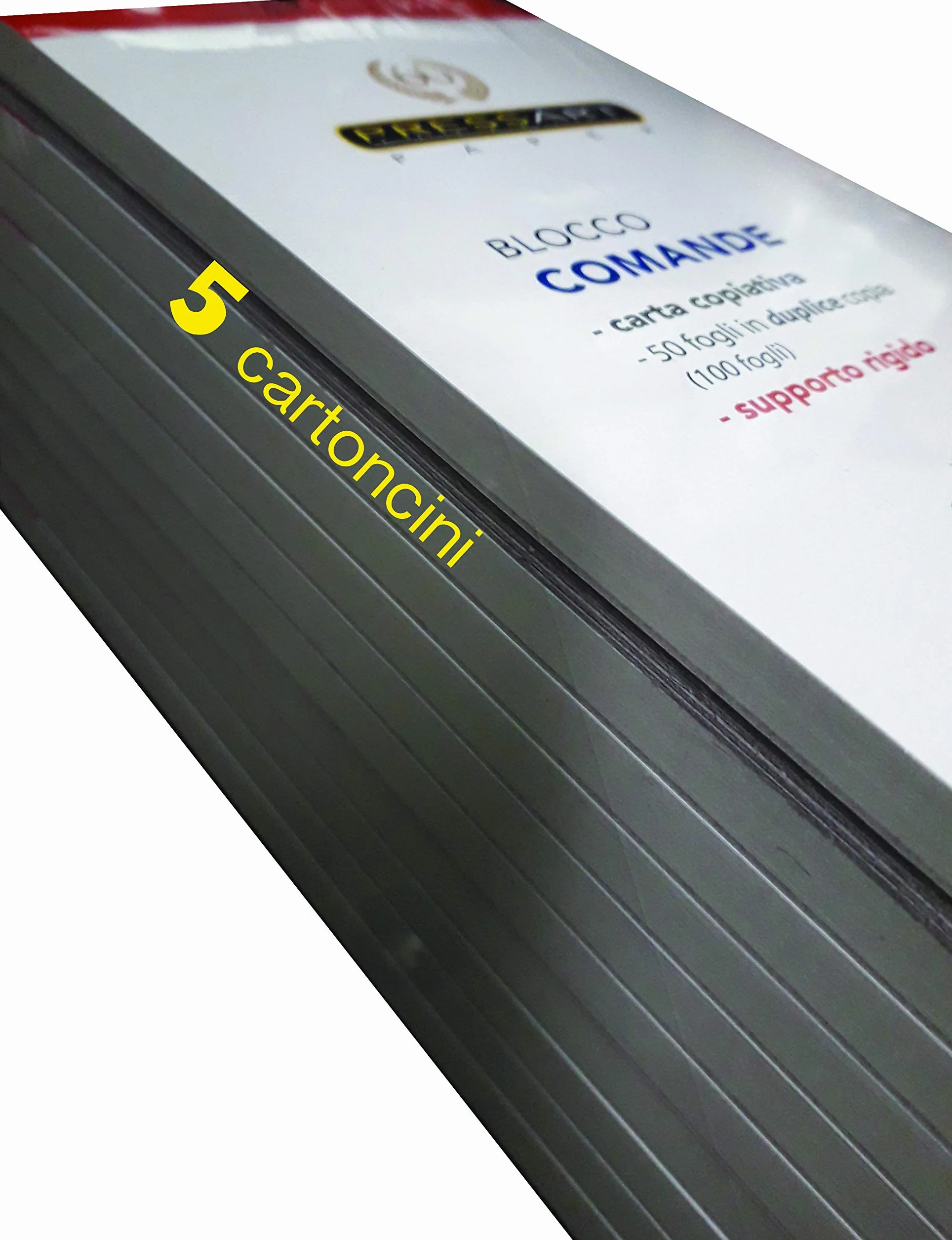 Pressart c50X2 Comande Ristorante, 10 Blocchi da 50X2, cm. 10x22