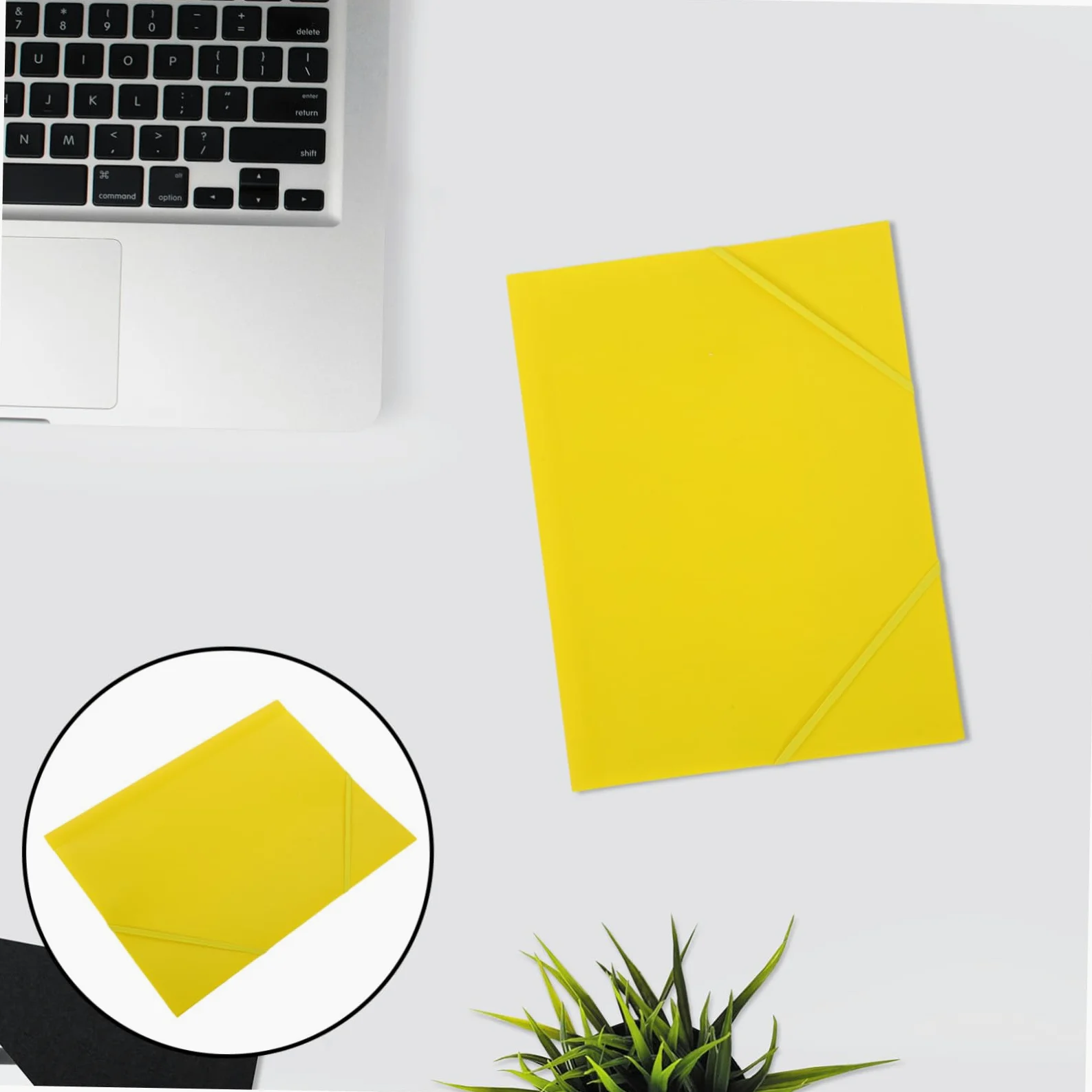 Cartella Documenti A4 Gialla in Plastica 10 Pezzi con Elastico | Tre Lembi, Scomparti Interni, Scuola e Ufficio, Formato Portatile per Fogli
